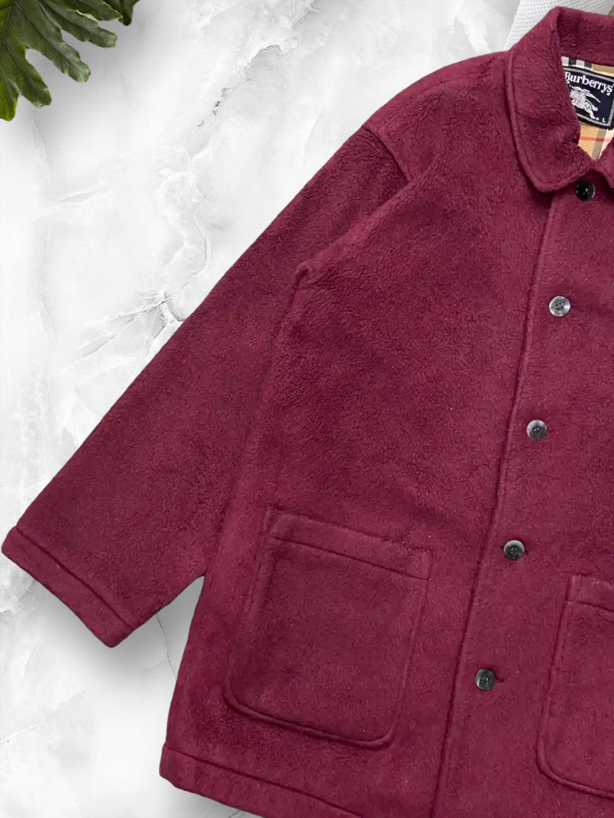 Burberry × Vintage Vintage Burberrys Nova Check Fleece Chore Jacket FW 1989 Size US M / EU 48-50 / 2 - 6 Thumbnail