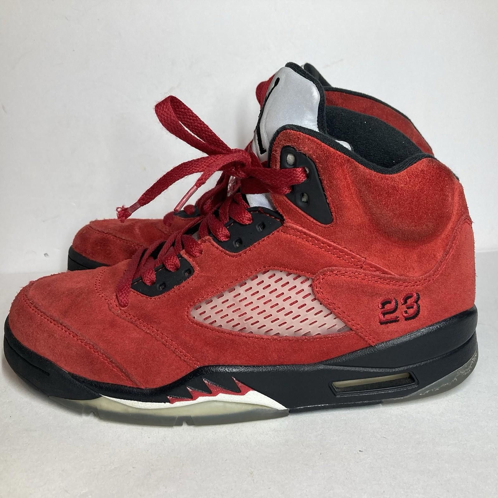 Nike Men’s 9 Nike Air Jordan 5 Retro Raging Bull Toro Bravo Red Size US 9 / EU 42 - 2 Thumbnail