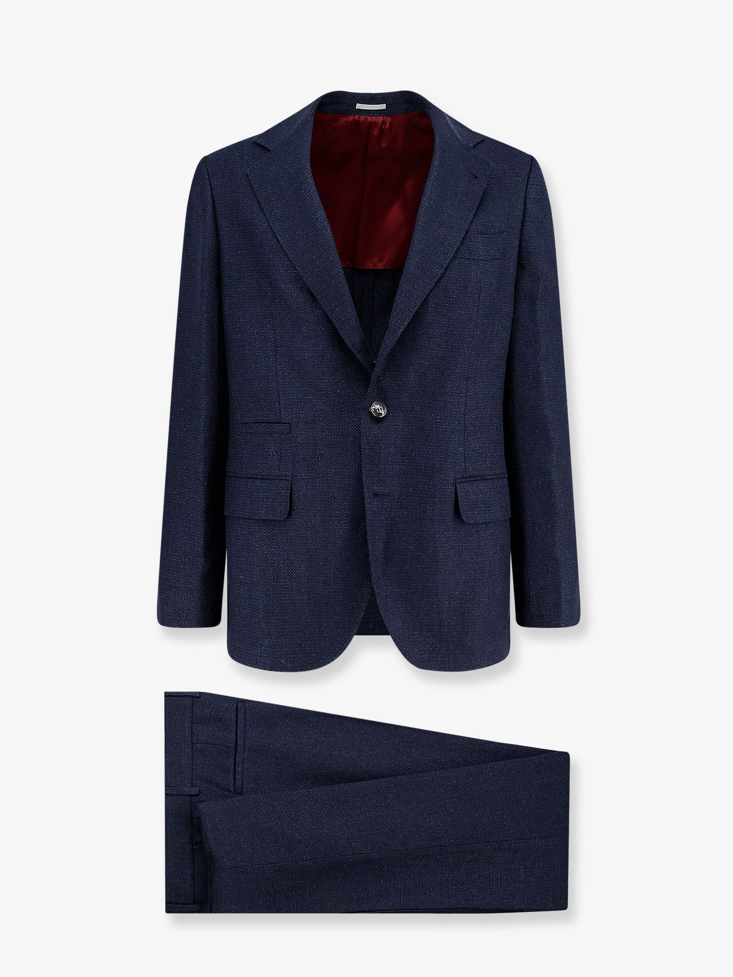 Brunello Cucinelli Silk, Linen And Wool Suit Size US M / EU 48-50 / 2 - 1 Thumbnail