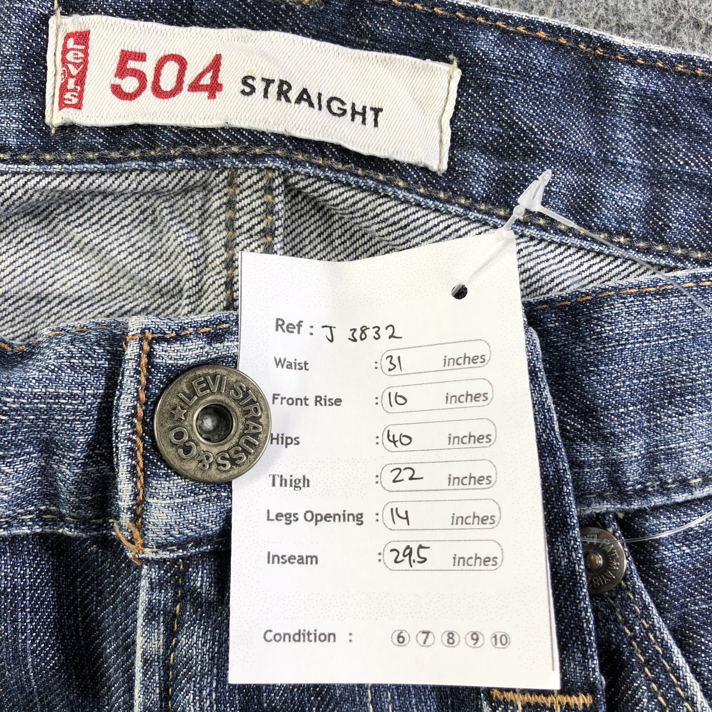 Levi's Vintage Levis 504 Jeans-J3832 Size US 31 - 13 Thumbnail
