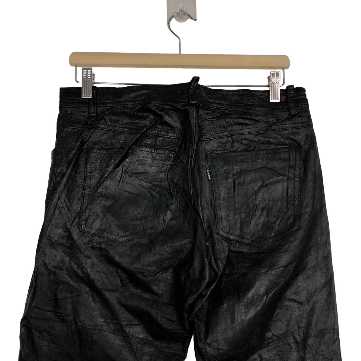 Genuine Leather 🔥90’s Genuine Leather Pants Racing Union Made Issey Miyake Size US 32 / EU 48 - 8 Thumbnail