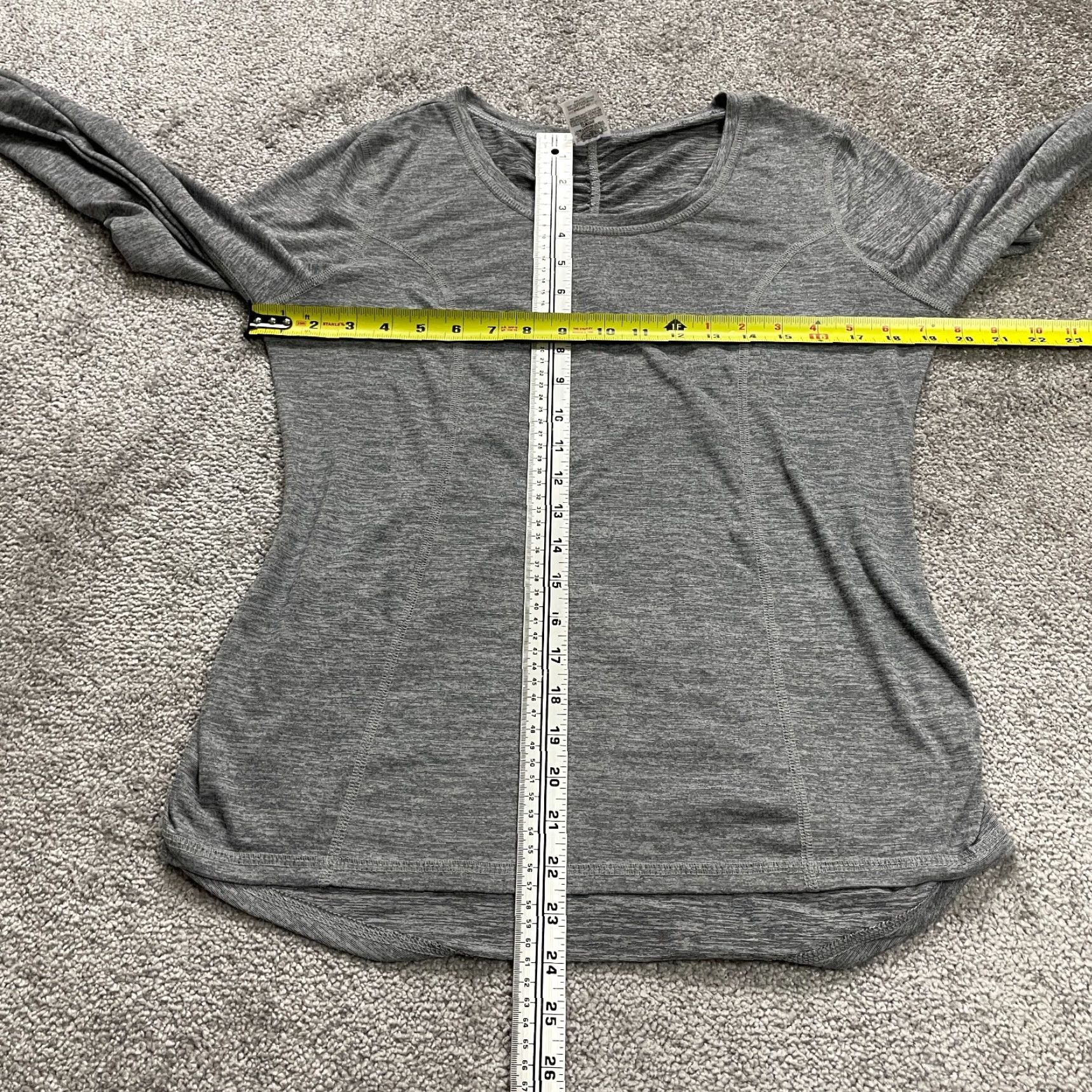 Vintage Athletic Works Active Top Womens M Gray Round Neck Long Sleeve T-Shirt Size M / US 6-8 / IT 42-44 - 6 Thumbnail