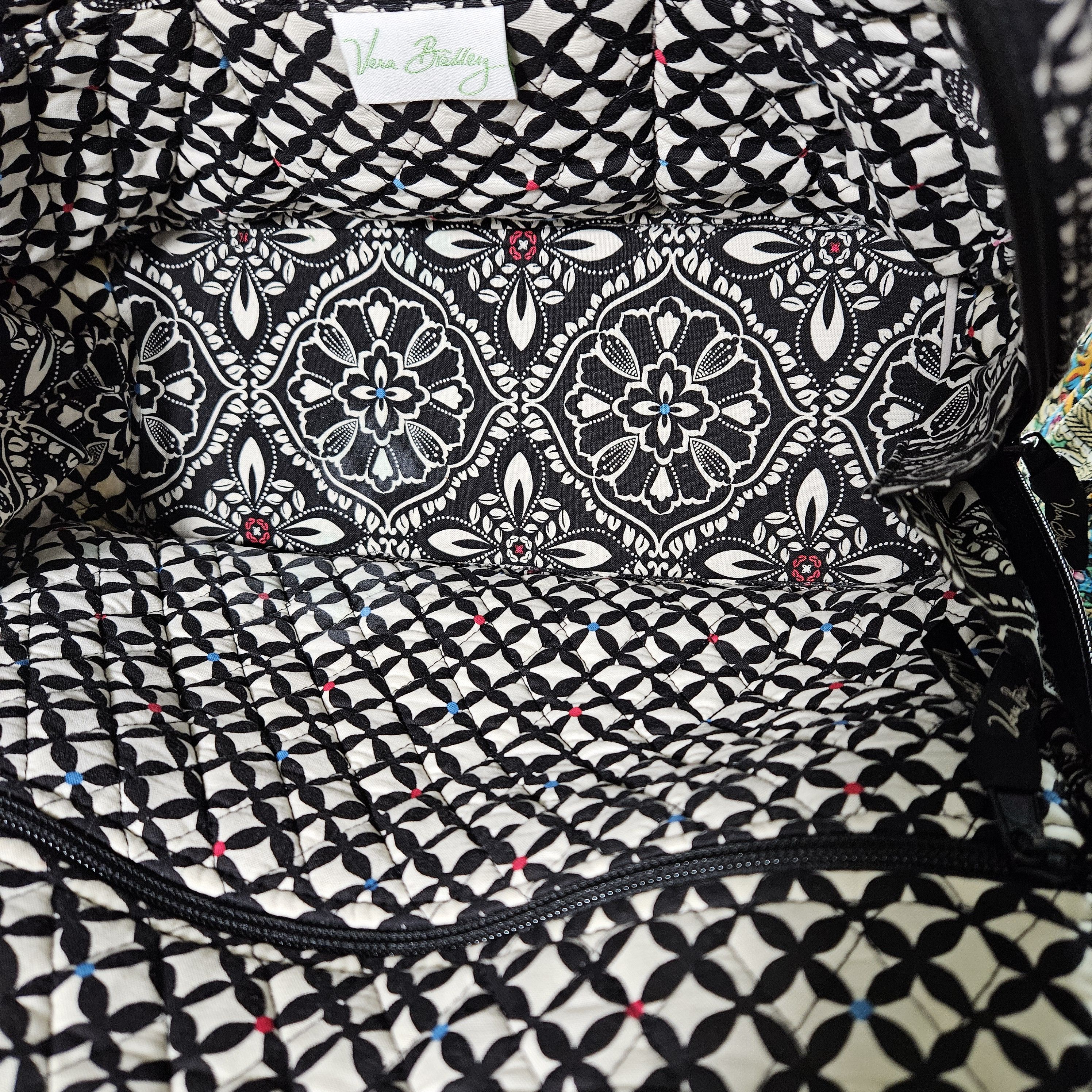 Vera Bradley Vera Bradley 13x10x5" Bag Alma Double Strap Shoulder Black Size ONE SIZE - 7 Thumbnail