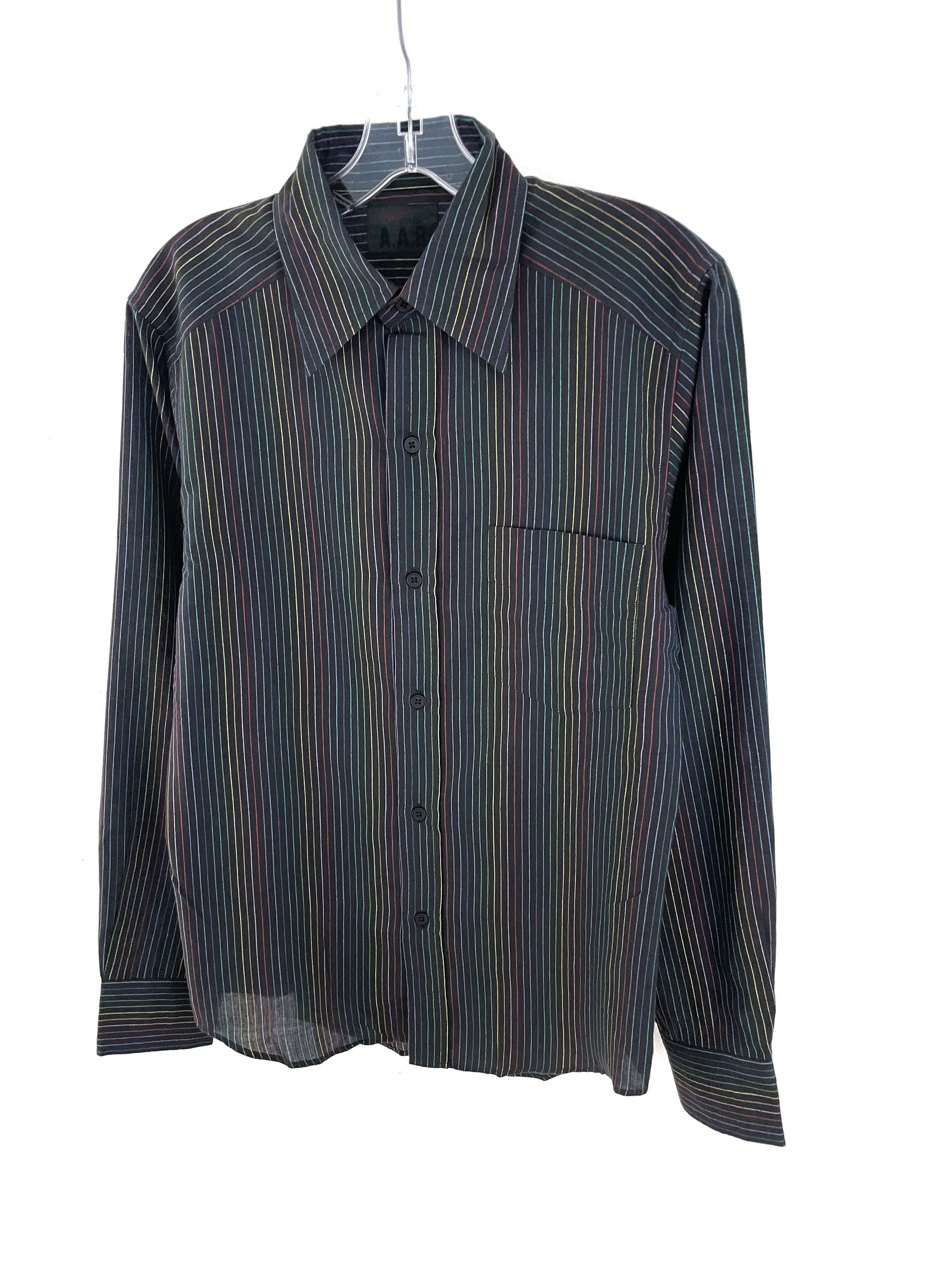 Yohji Yamamoto AAR Colourful Striped Shirt Size US L / EU 52-54 / 3 - 2 Thumbnail