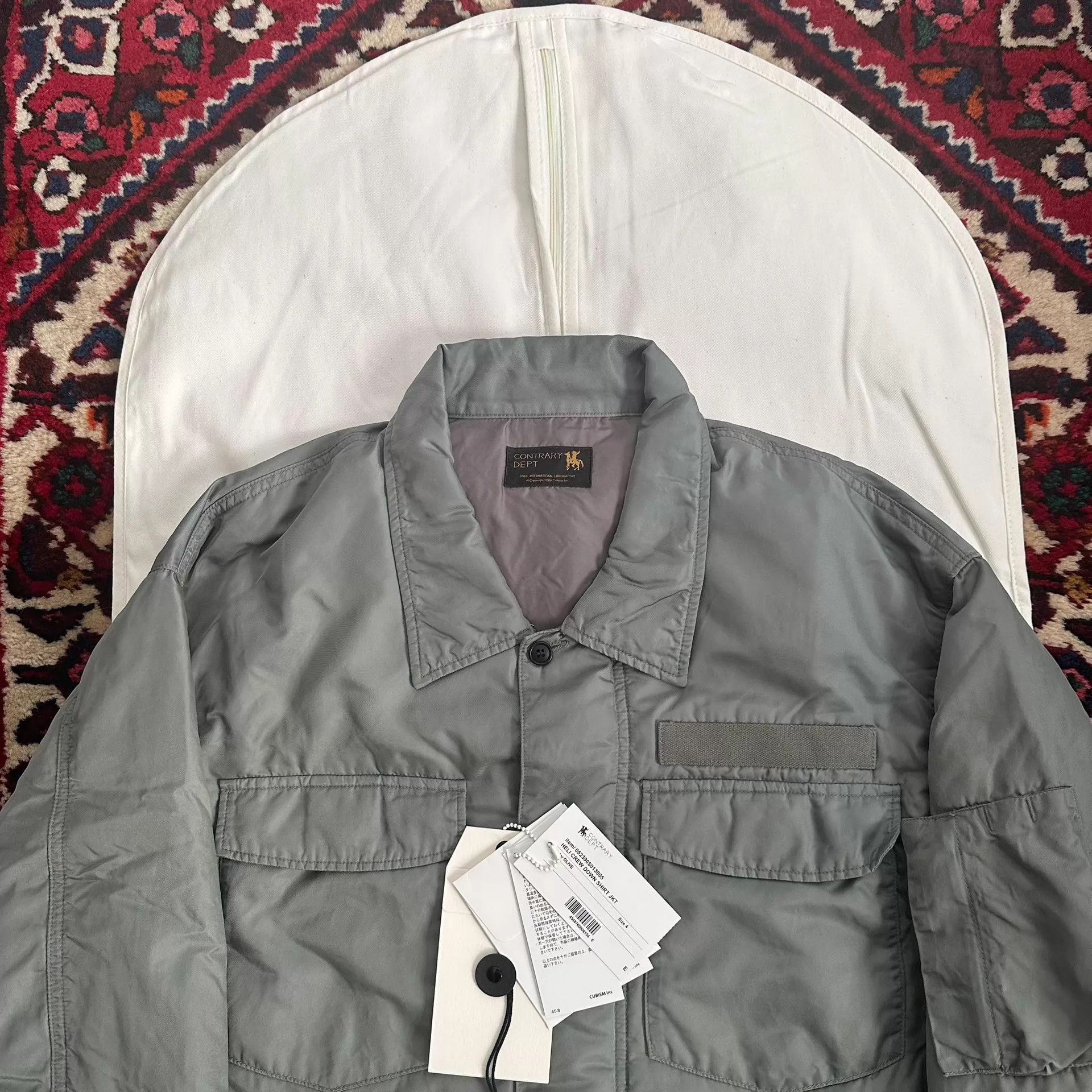 Visvim VISVIM 23AW HELI CREW DOWN SHIRT 4 MILITARY NYLON Size US XL / EU 56 / 4 - 3 Thumbnail
