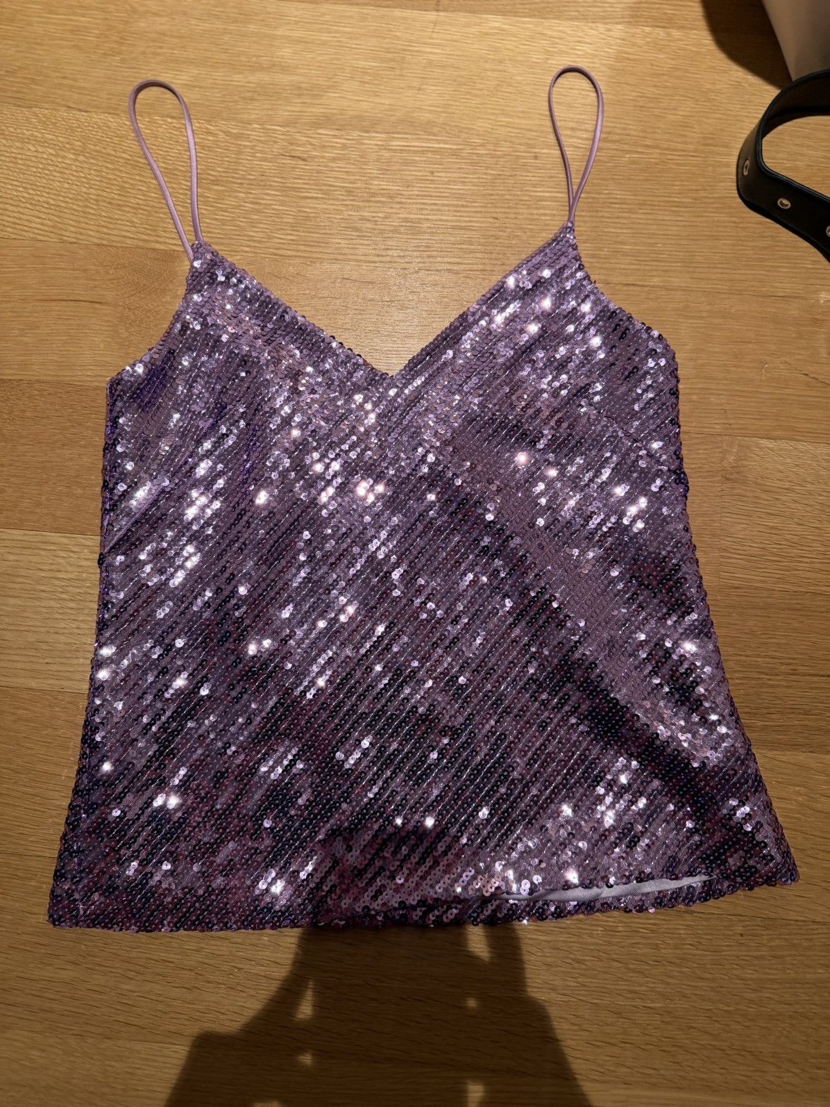 Galvan Galvan Pink/Purple Sequined Top Size S / US 4 / IT 40 - 5 Thumbnail