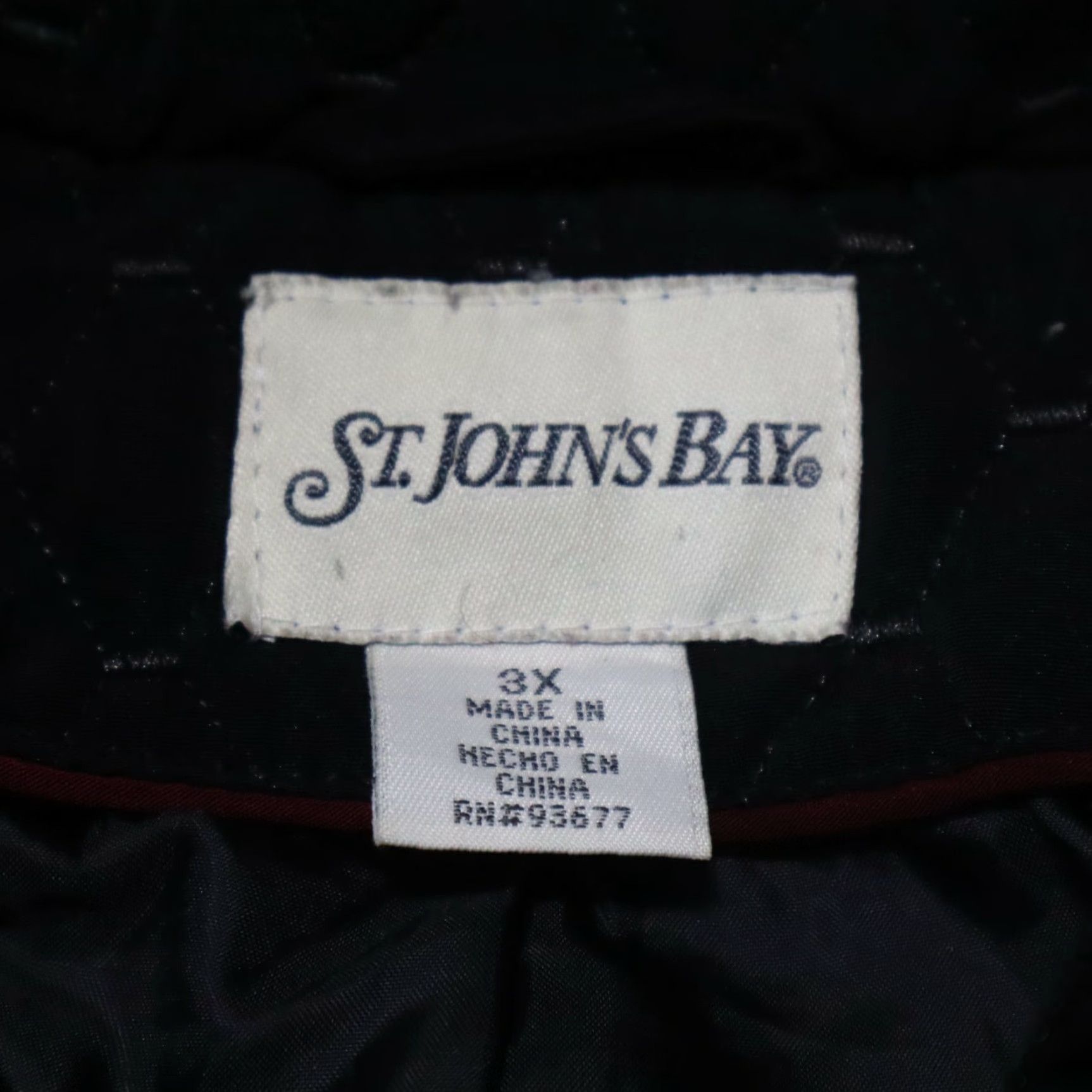 Vintage St Johns Bay Jacket Black Long Sleeve Full Zip Women's 3X Plus Size 3X 3XL XXXL Women Jacket Size XXL / US 16-18 / IT 52-54 - 3 Thumbnail