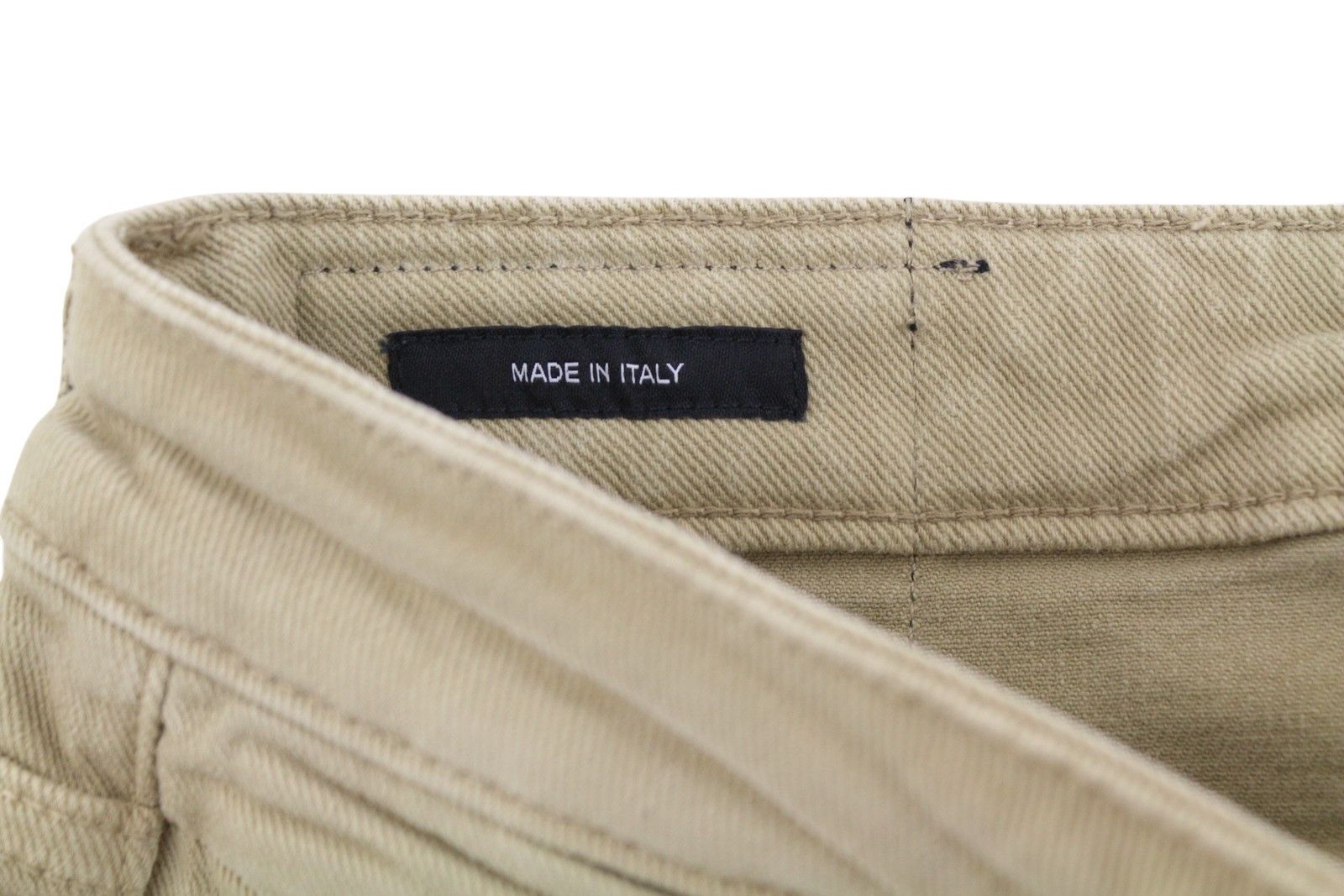 R13 BOY STRAIGHT 29 Khaki Stretch Cropped Ankle Zip 87790 Size 29" - 11 Thumbnail