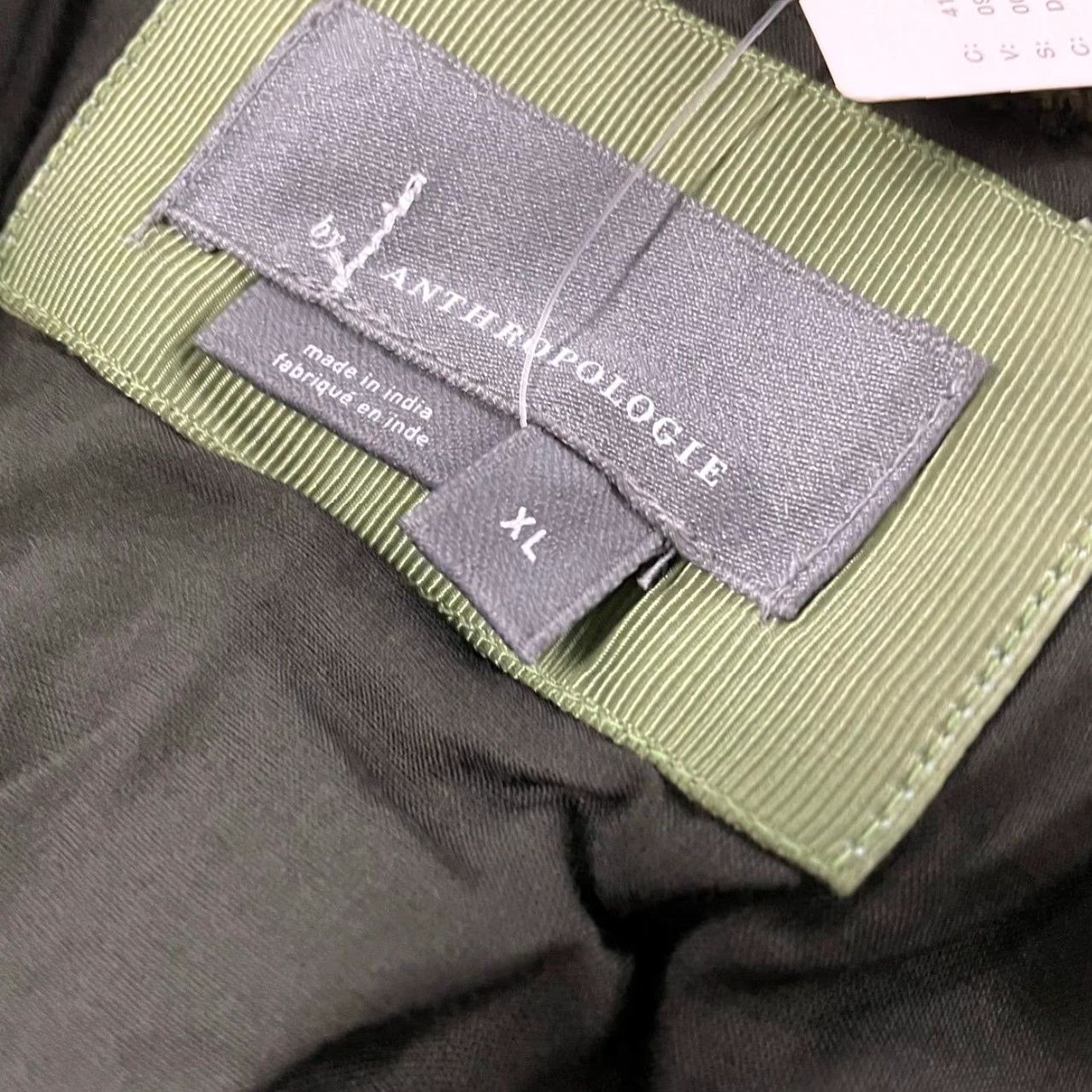 slim fit dress slacks New Anthropologie Green Corduroy 