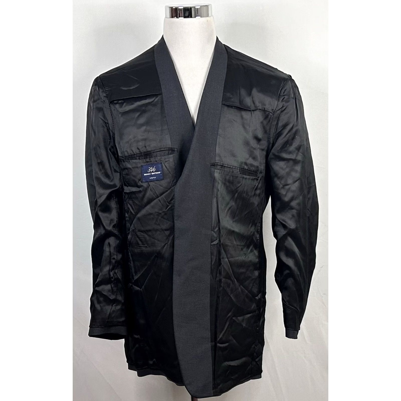 Brooks Brothers Brooks Brothers Sport Coat Gray Wool Blend Stretch 2-Button Lined Vented 44L Mens Regular Jacket Coat Size US XS / EU 42 / 0 - 6 Thumbnail