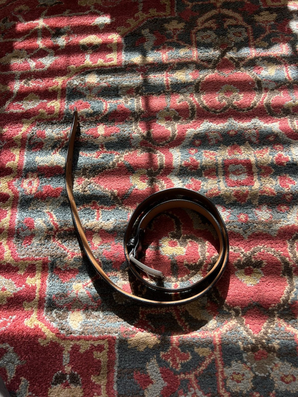 Vintage Vintage black leather belt Size 42 - 1 Thumbnail
