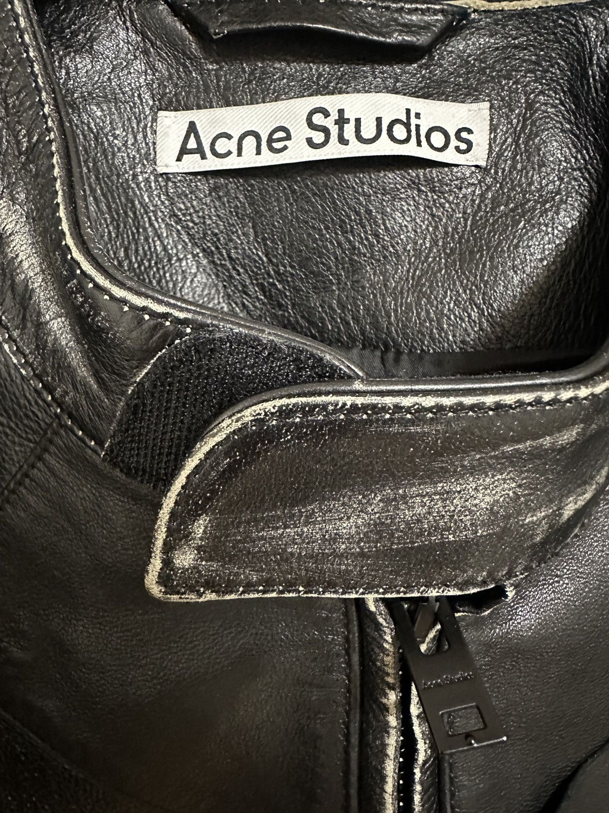 Acne Studios Acne Studios FW23 Runway Paneled Cropped Leather Jacket Size US L / EU 52-54 / 3 - 3 Thumbnail
