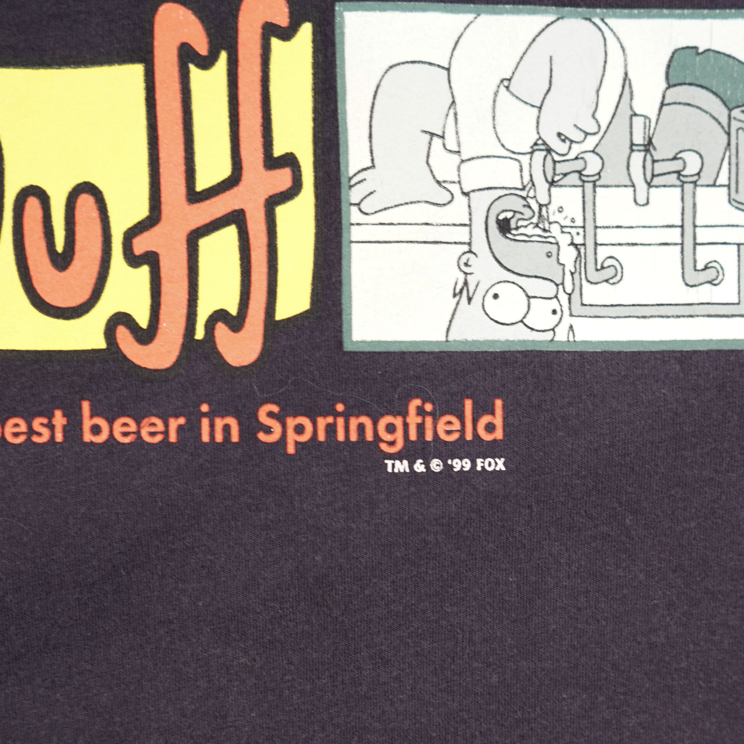 Cartoon Network × The Simpsons × Vintage Vintage Homer Simson Duff Beer T Shirt Size US M / EU 48-50 / 2 - 4 Thumbnail
