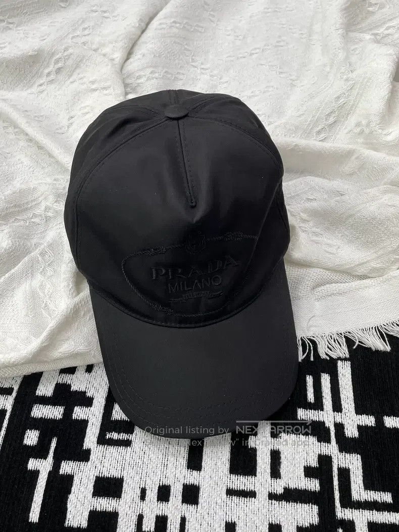 Prada Prada SizeS Black big logo baseball cap Size ONE SIZE - 3 Thumbnail