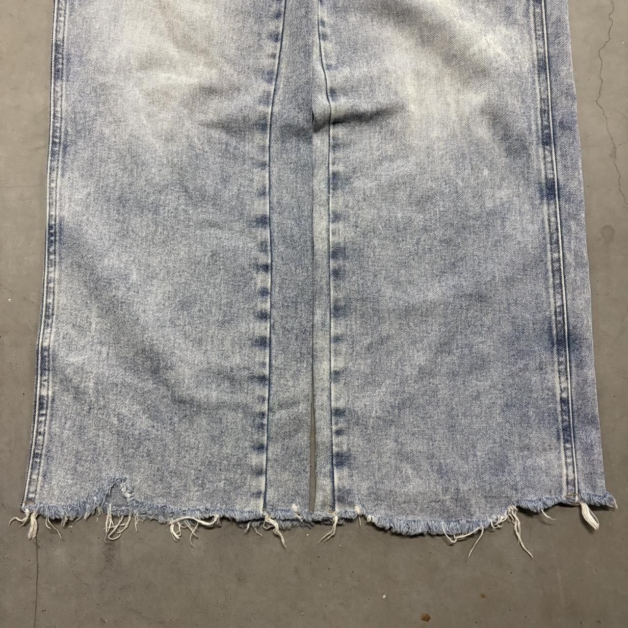 Vintage Crazy Vintage Y2K/2000s Baggy Wideleg Skater Light Blue Wash Denim Jeans! Size US 26 / EU 42 - 3 Thumbnail
