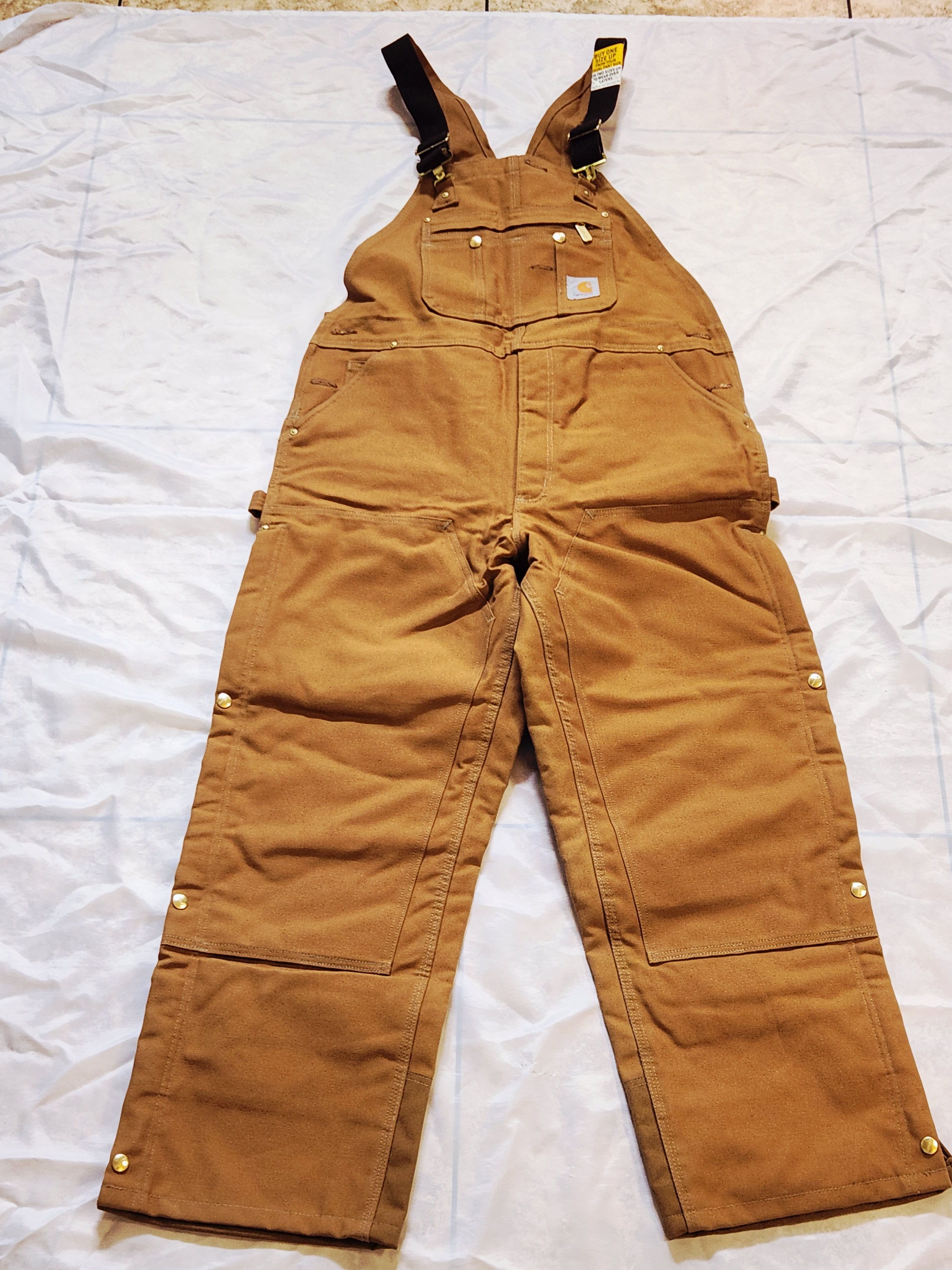 Carhartt bib overall double knee Size US 40 / EU 56 - 2 Thumbnail