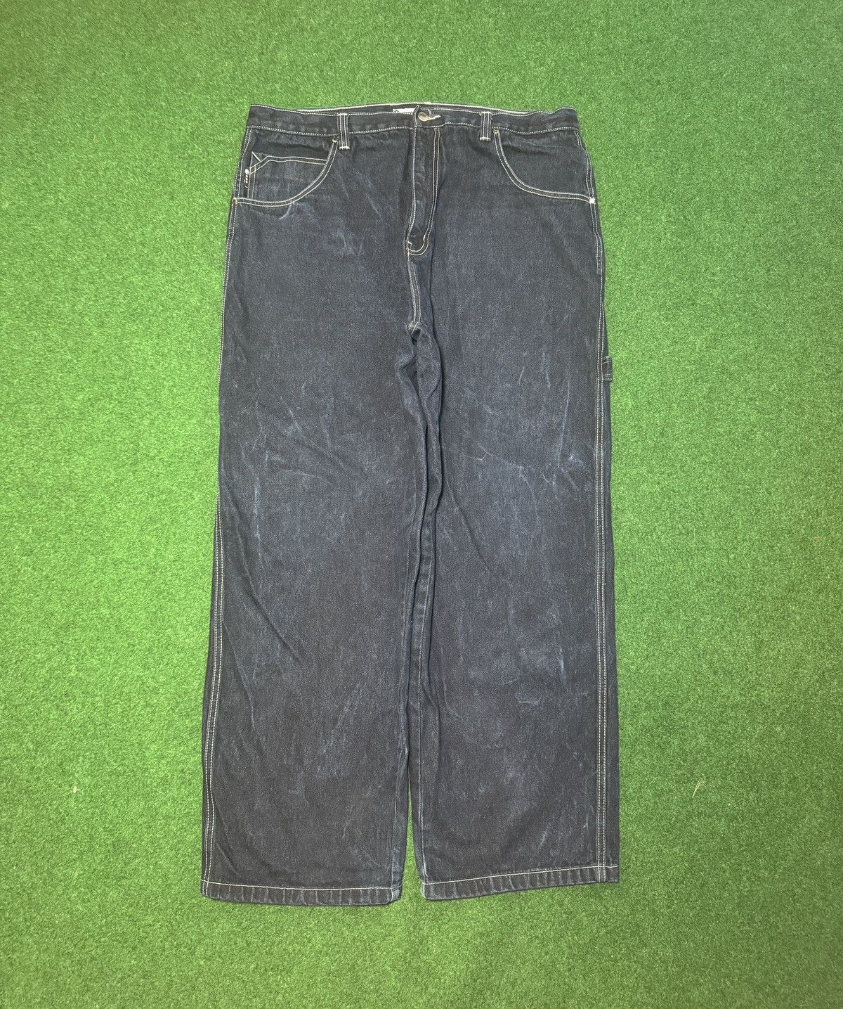 Southpole Vtg Y2K SouthPole Carpenter Baggy Hip Hop Skater Jeans 41x32 Size US 41 - 3 Thumbnail