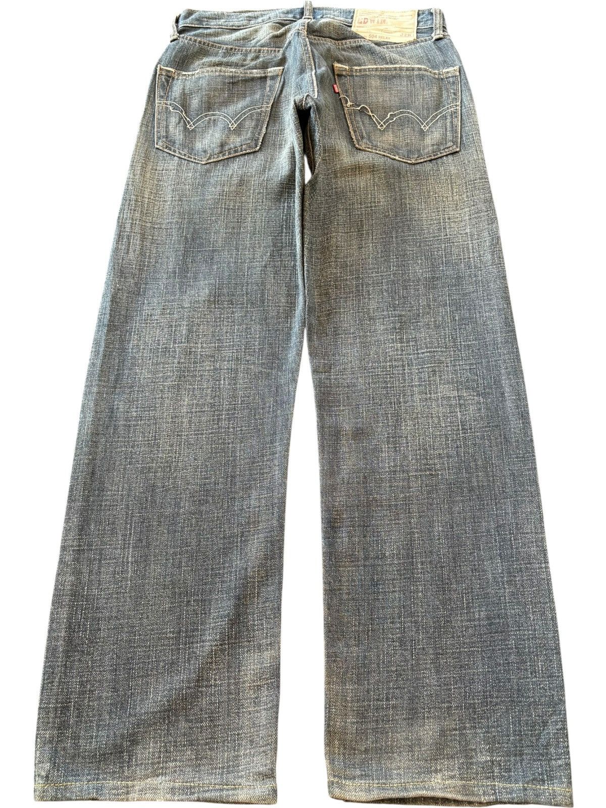 Edwin Vintage Edwin 504 Sulfur Mud Wash Distress Baggy Jeans Size US 31 - 2 Thumbnail