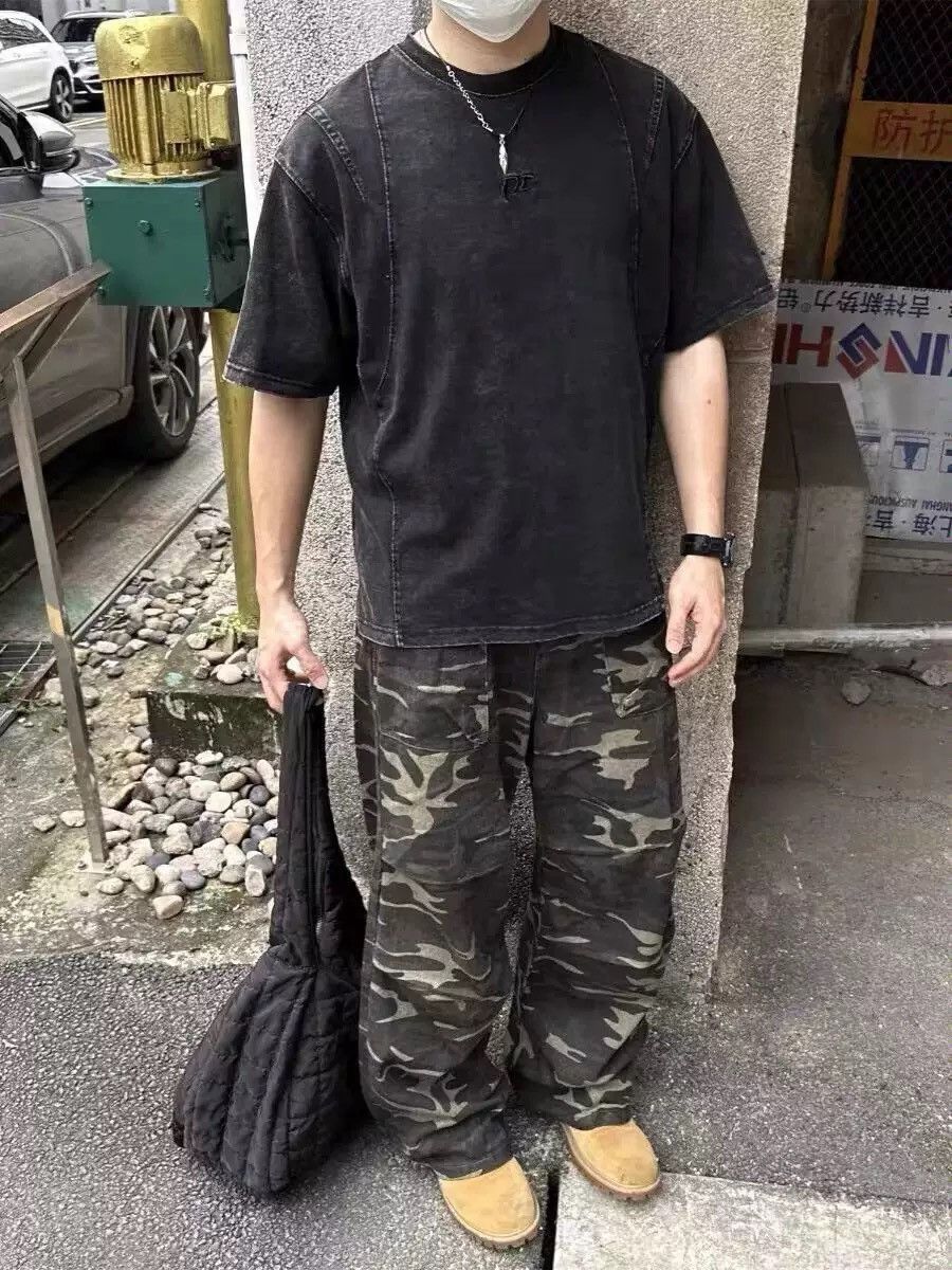 Japanese Brand × Vintage Retro camouflage paratrooper workwear Size 28" / US 6 / IT 42 - 7 Thumbnail