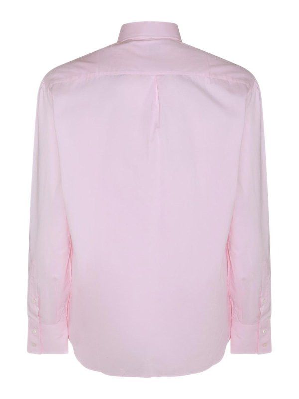 Brunello Cucinelli o1w1db10725 Basic Fit Shirt in Solid Pink Size US XXL / EU 58 / 5 - 2 Thumbnail