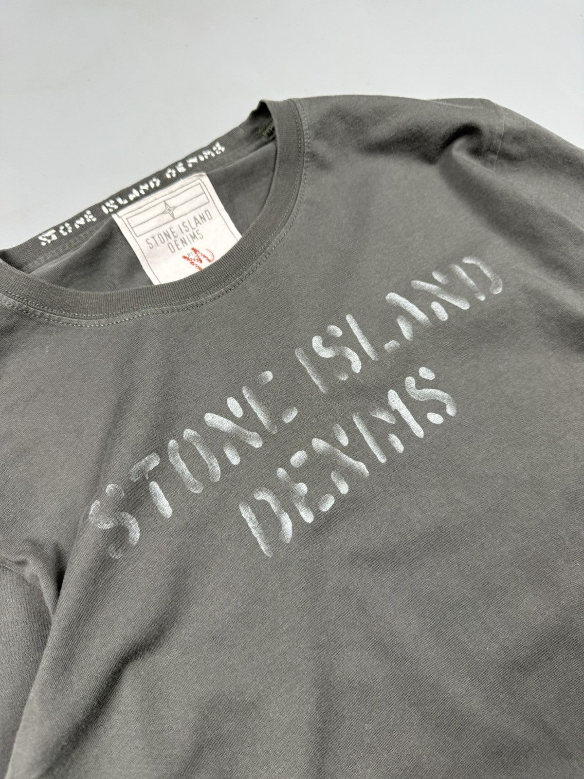 Stone Island Stone Island Vintage Denims Box Logo Longsleeve size M/L Size US M / EU 48-50 / 2 - 4 Thumbnail