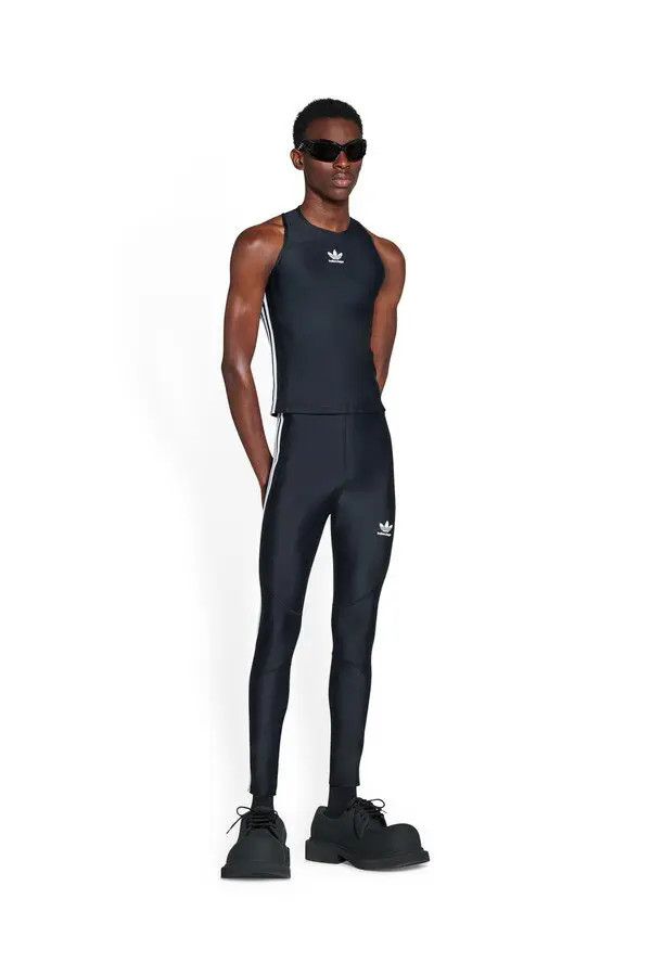 image of O1Srvl11E0424 Balenciaga / Adidas Athletic Leggings In Black, Men's (Size 28)