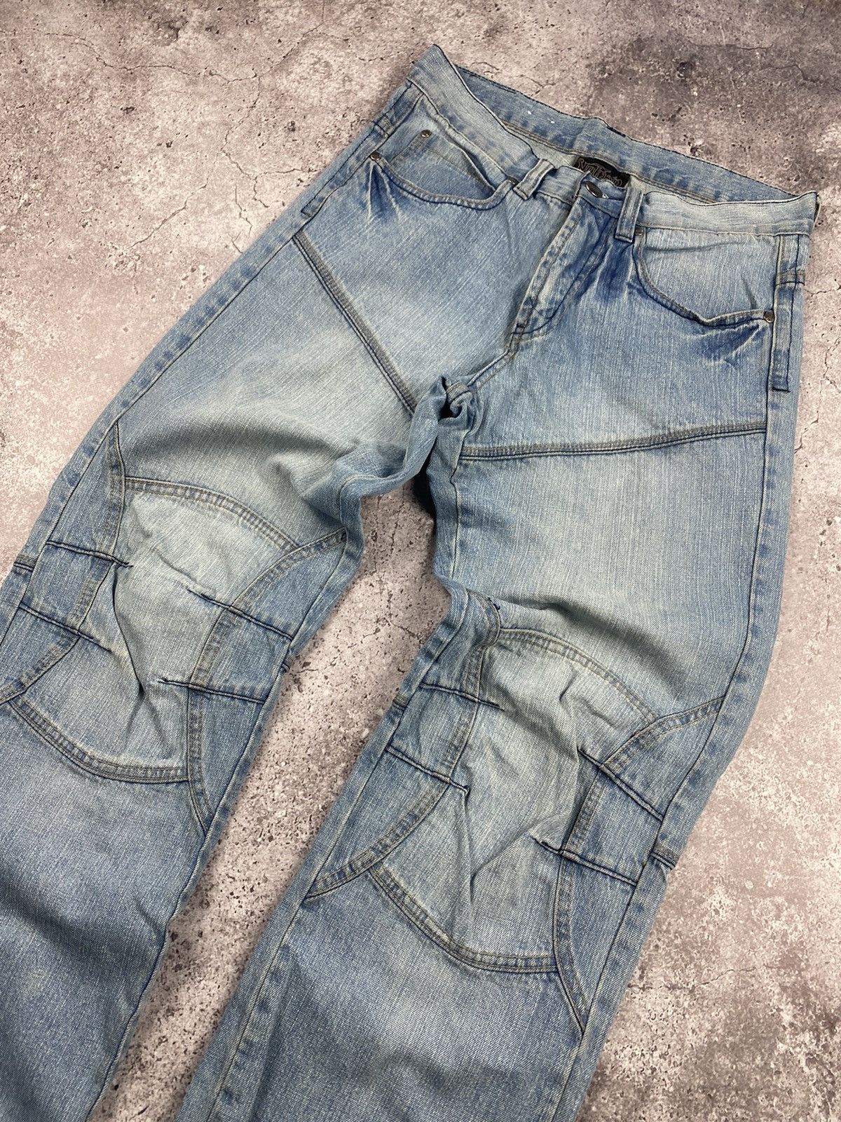 Japanese Brand × No Fear CRAZY No Fear Distressed Vintage Y2K Baggy Rare Jeans Size US 30 / EU 46 - 2 Thumbnail