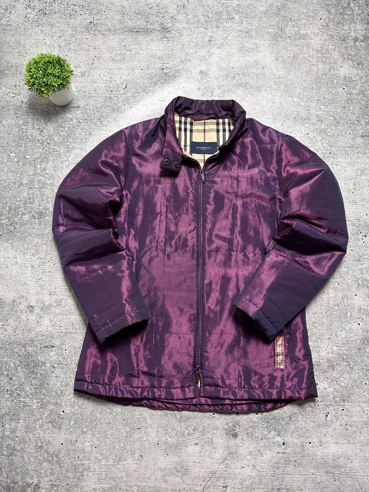 Burberry Vintage 90s Burberry London Nova Check Quilt Jacket Luxury Size M / US 6-8 / IT 42-44 - 2 Thumbnail