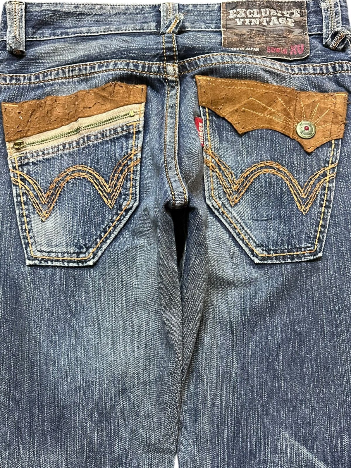 Edwin Vintage Edwin Exclusive Vintage Whiskers Distressed Denim Size US 30 / EU 46 - 6 Thumbnail