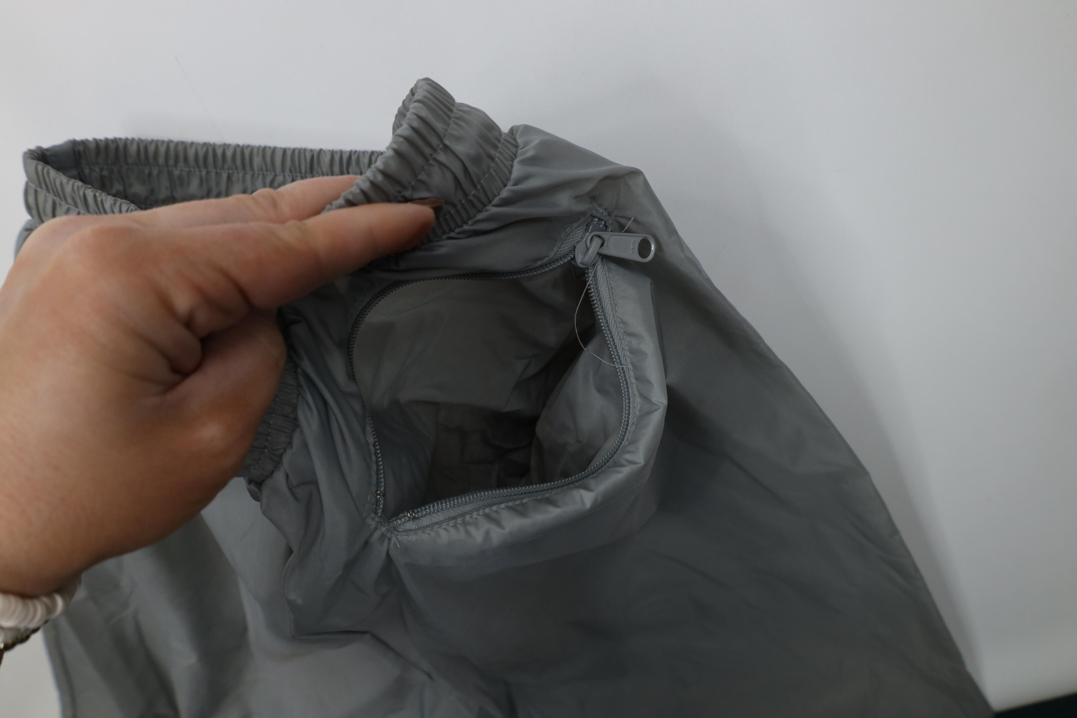 Vintage Vintage 90s Streetwear Wide Leg Windbreaker Rain Pants Gray Size US 34 / EU 50 - 8 Thumbnail