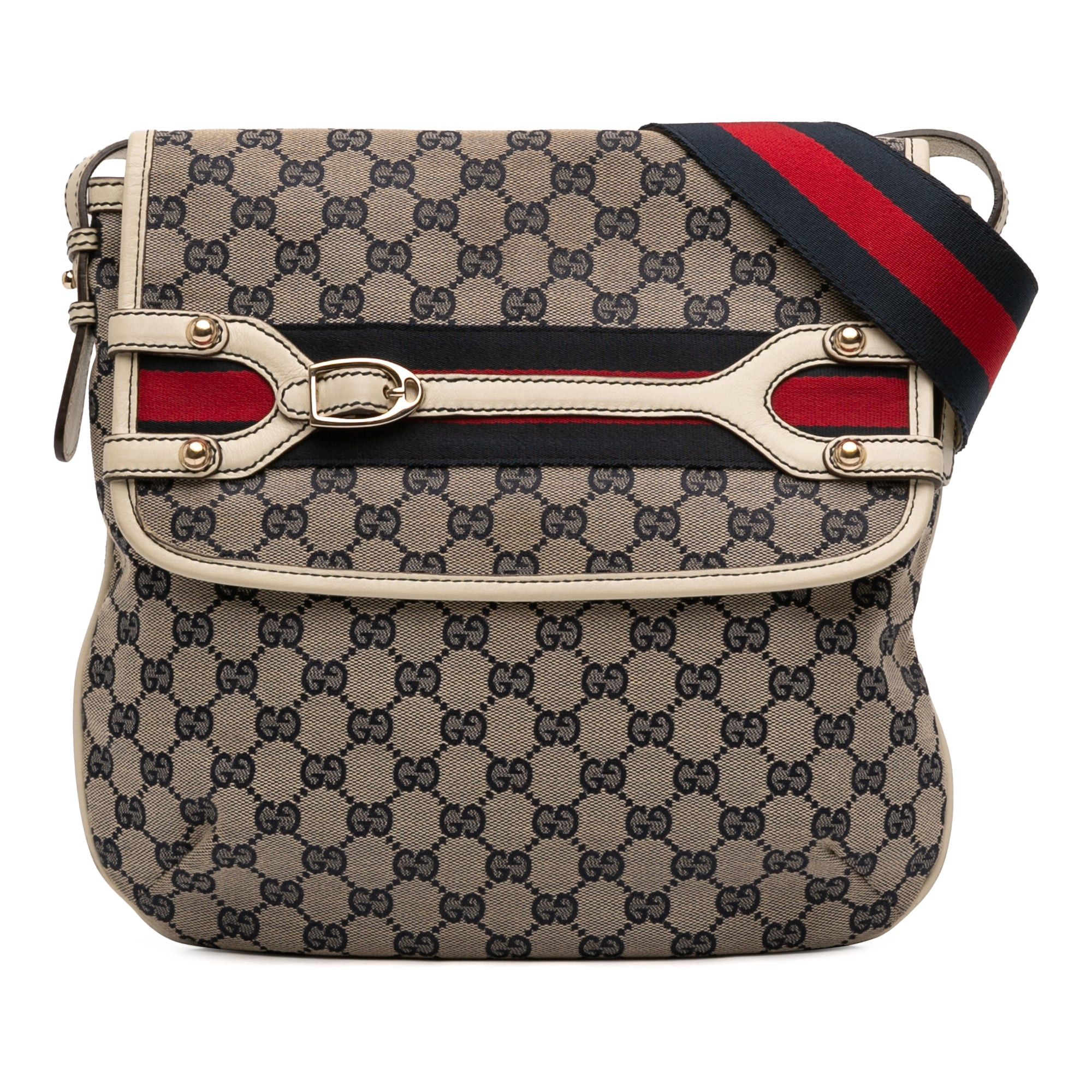 Gucci GG Canvas Web Crossbody Size ONE SIZE - 1 Thumbnail