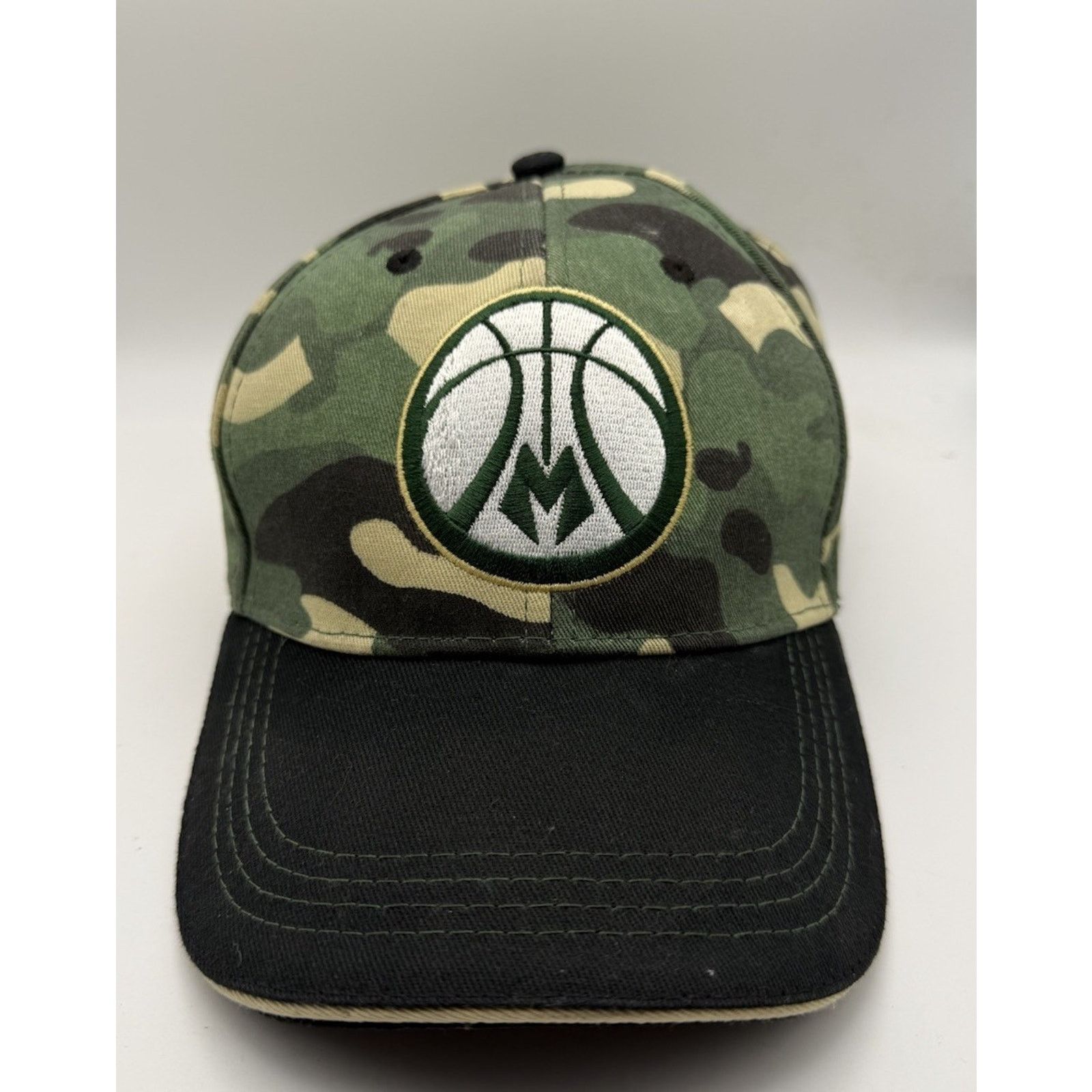 NBA NBA Milwaukee Bucks Camo “Fear The Deer” BMO Adjustable Cap Size ONE SIZE - 1 Thumbnail