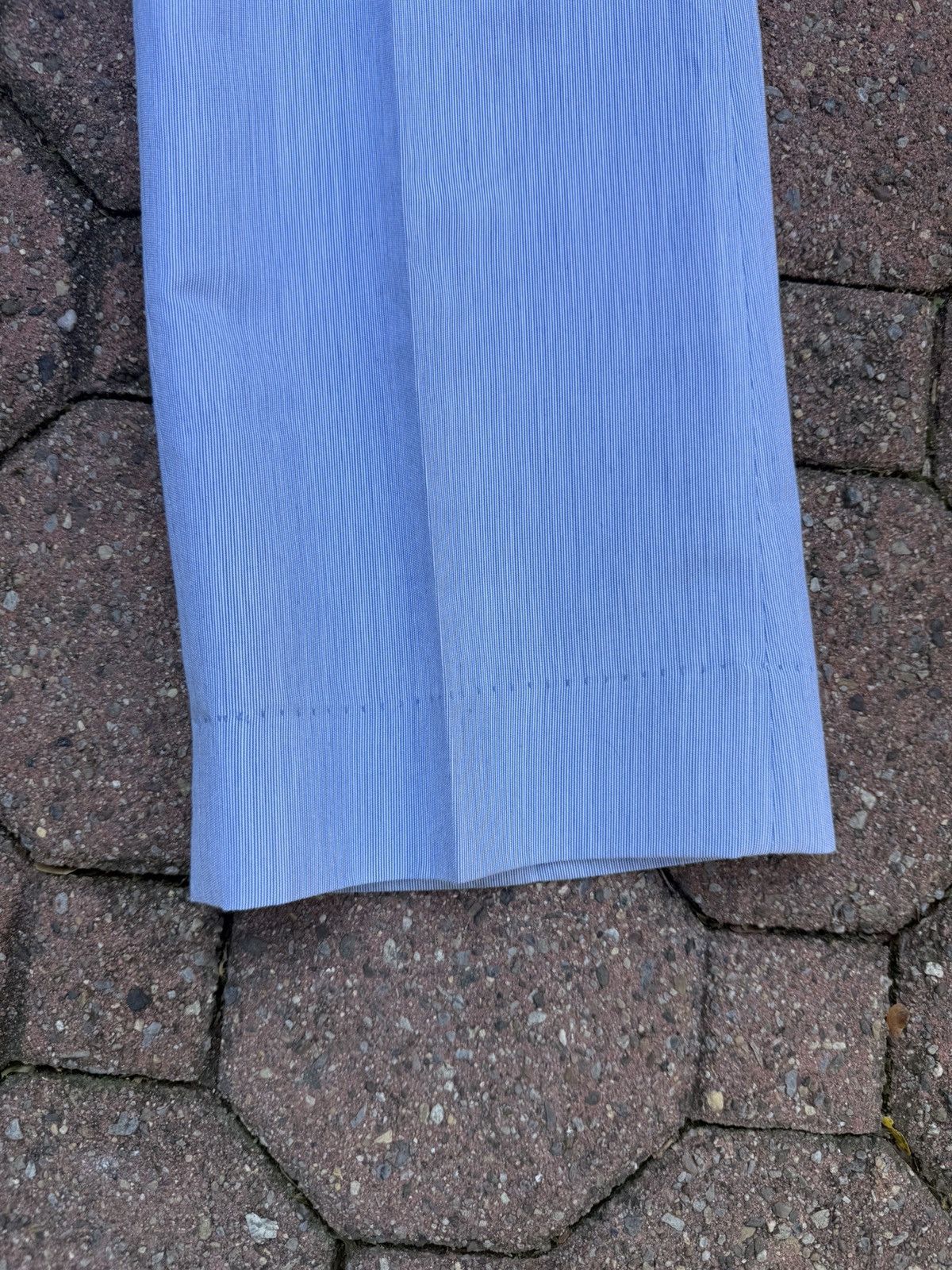 Vintage Vintage 1960s Handmade Blue Slacks Pants Custom 1of1 USA Size US 34 / EU 50 - 2 Thumbnail