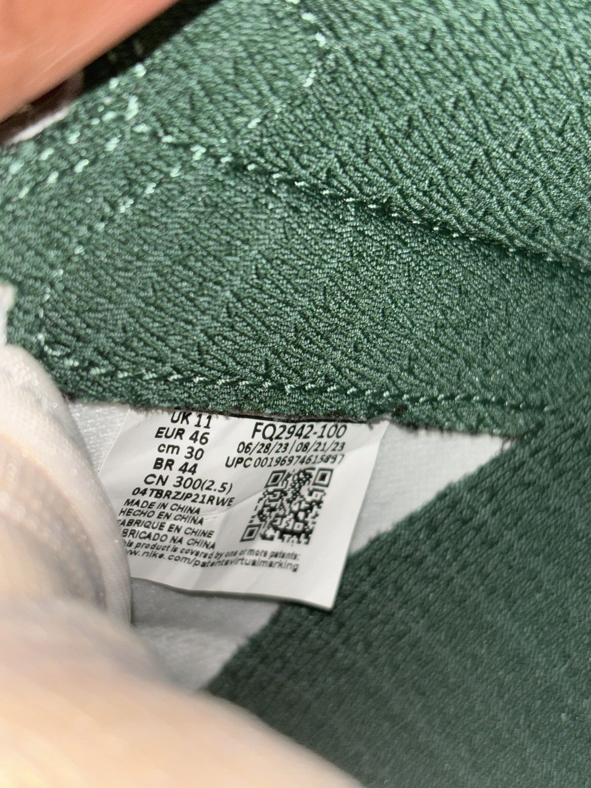 Jordan Brand A MA MANIÉRE X JORDAN AIR SHIP PE SP 'GREEN STONE' Size US 12 / EU 45 - 11 Thumbnail