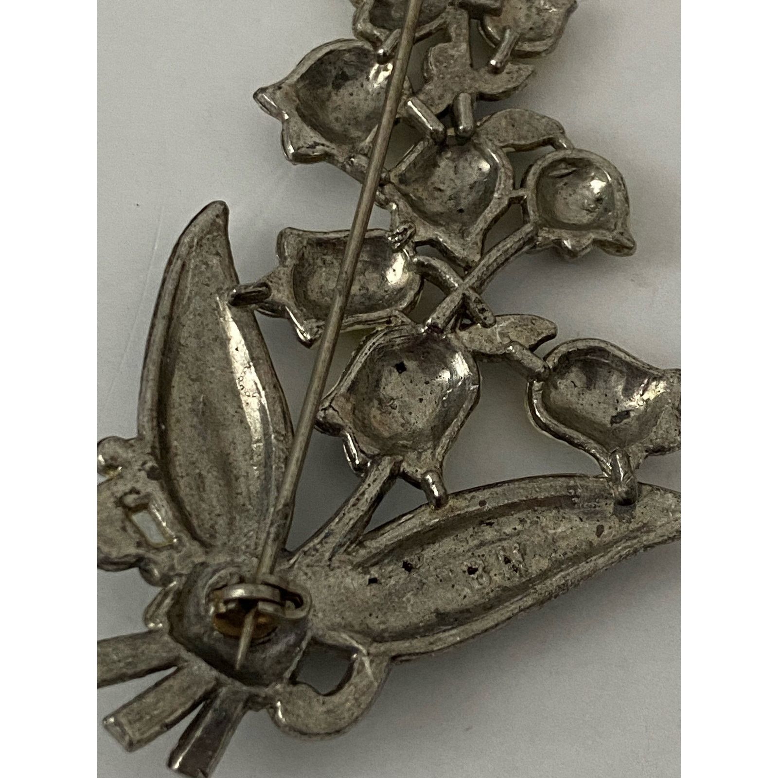 Vintage Vintage yellow lily of the valley brooch Size ONE SIZE - 4 Thumbnail