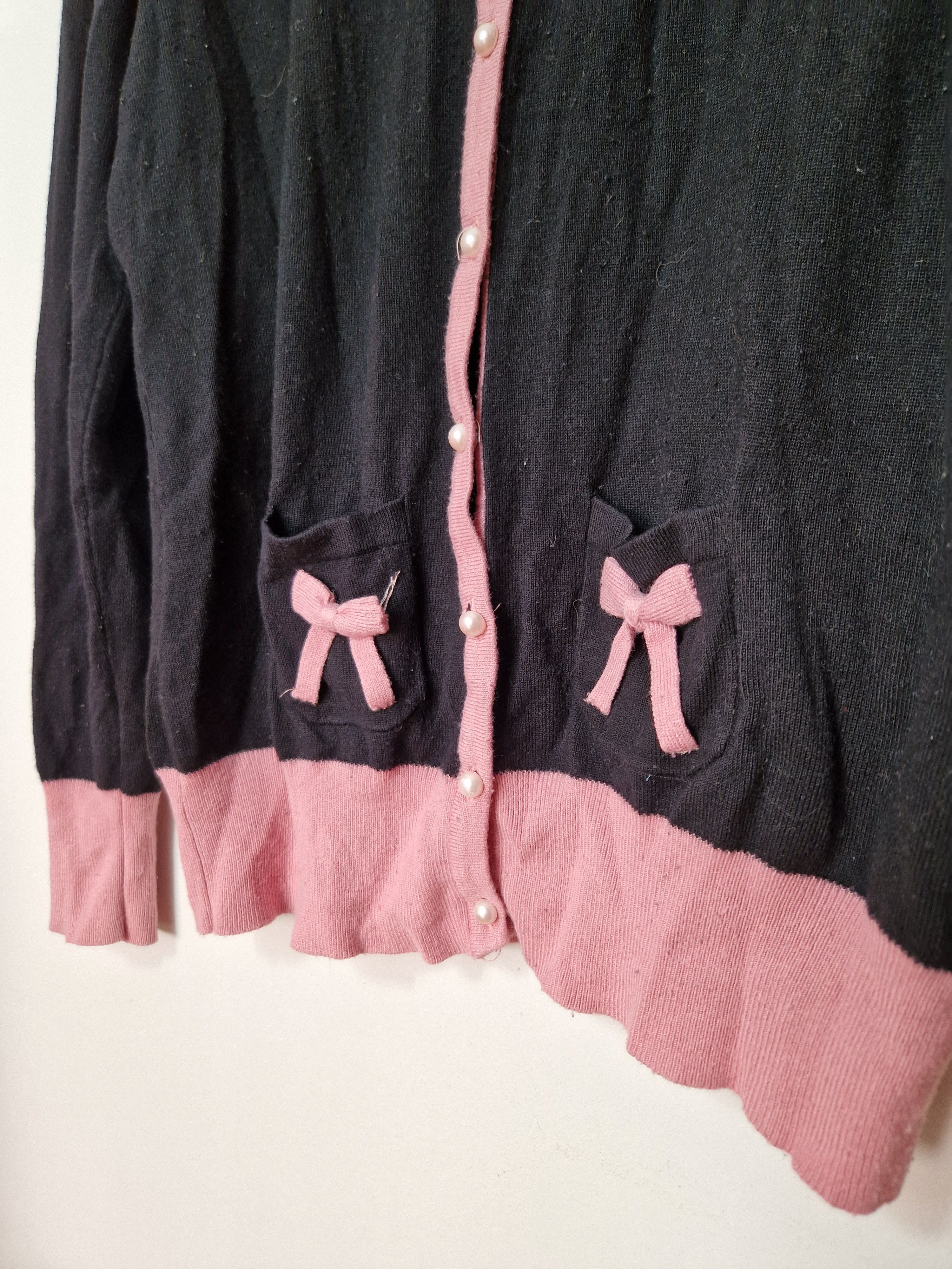 Japanese Brand × Vintage vintage cute bows kawaii japanese cardigan lolita coquette Size M / US 6-8 / IT 42-44 - 3 Thumbnail