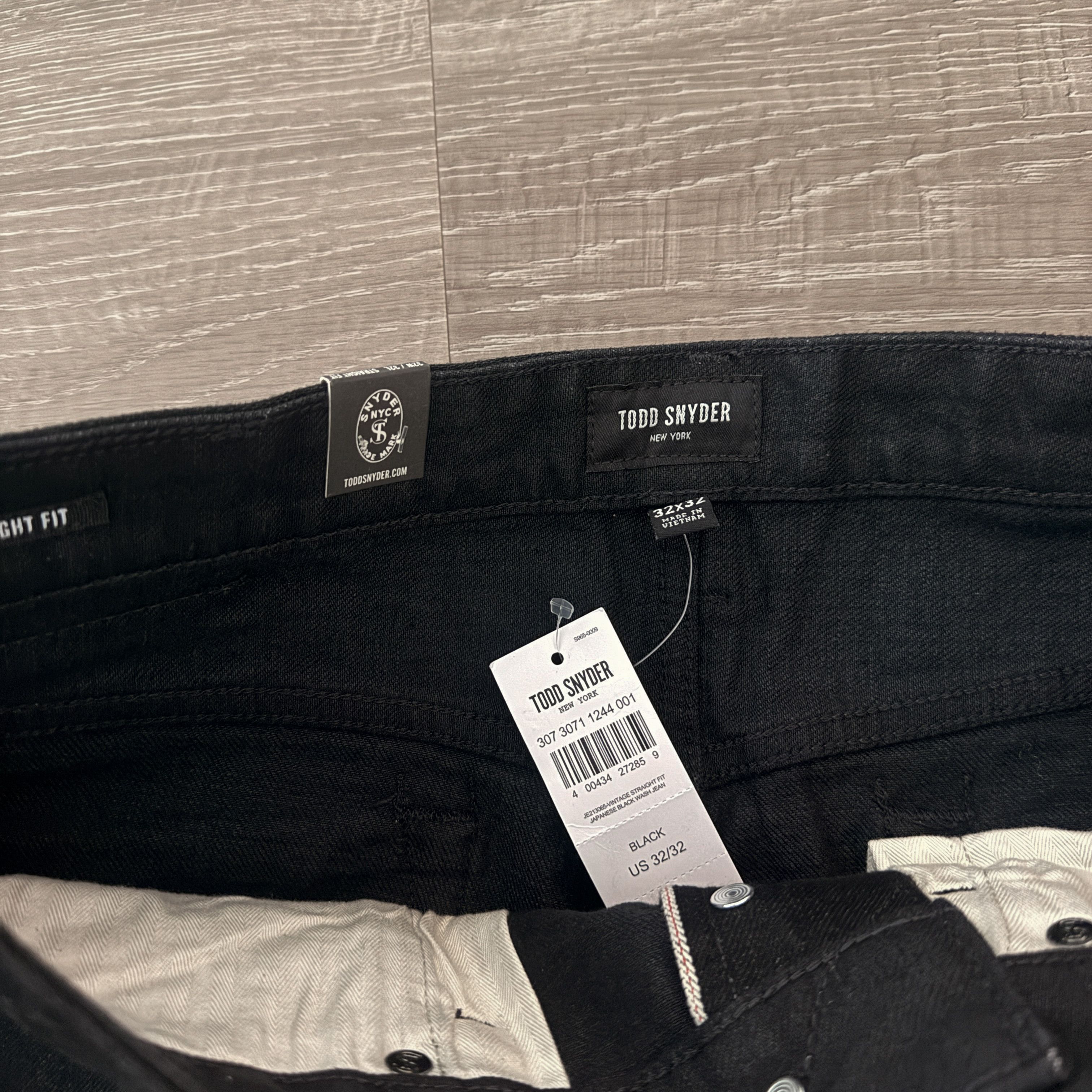 Todd Snyder Todd Snyder 13.5 oz Straight Japanese Selvedge Black Jeans Size US 32 / EU 48 - 3 Thumbnail