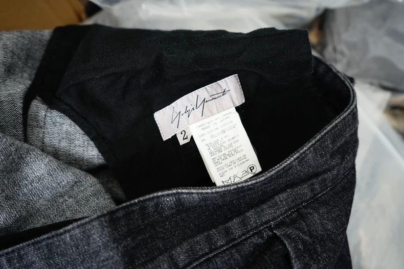 Yohji Yamamoto Yohji Yamamoto Yohji Yamamoto Wide-Leg Denim Pants Size US 27 - 8 Thumbnail