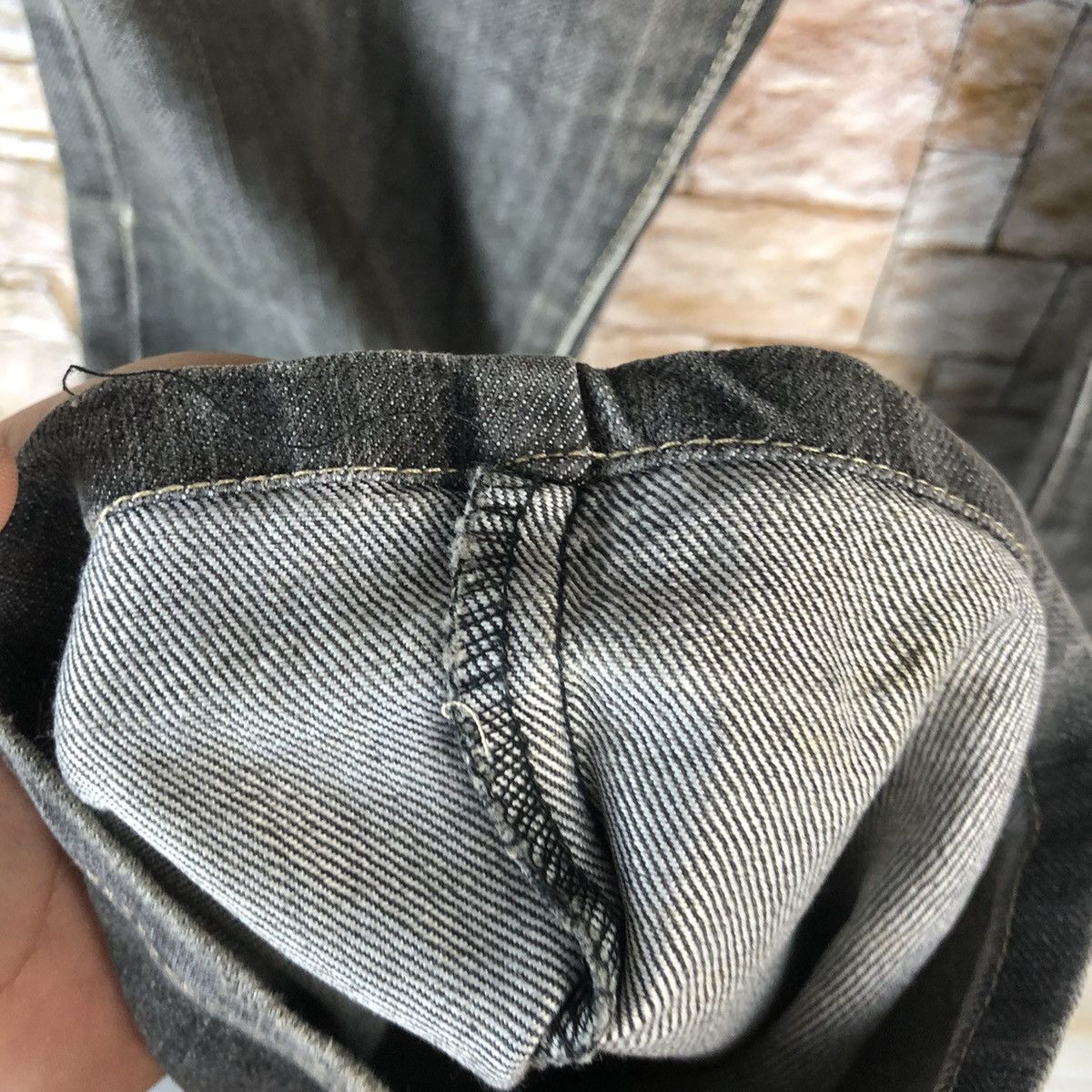 Japanese Brand Facilie Black vintage denim Jeans #A1120 Size 26" / US 2 / IT 38 - 10 Thumbnail