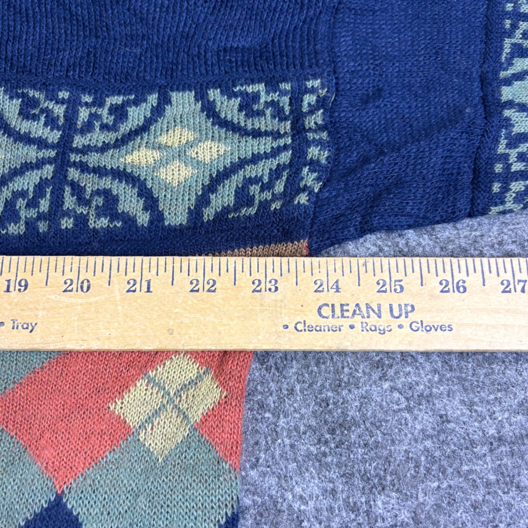 Vintage VINTAGE Jan Paulsen Crewneck Sweater Navy Blue Argyle Geometric Knit Mens XL Size US XL / EU 56 / 4 - 4 Thumbnail