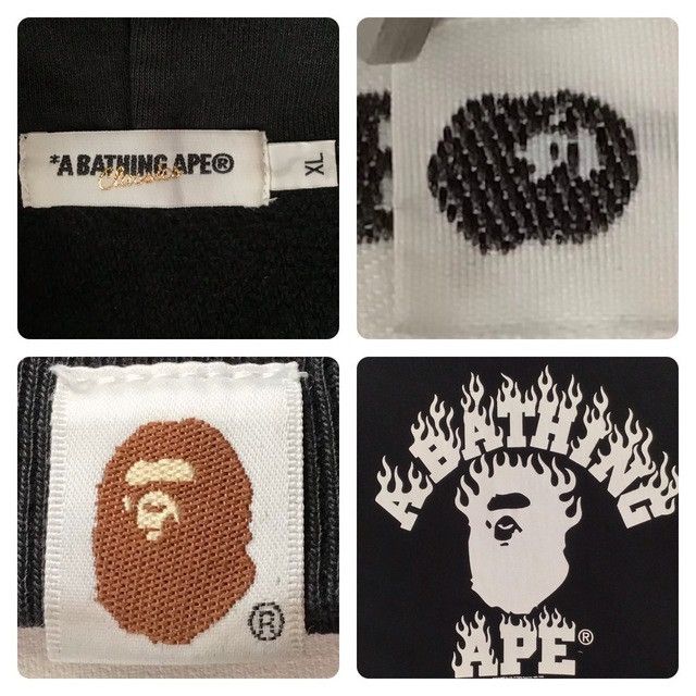 Bape BAPE Fire College Logo Pullover Hoodie a bathing ape NIGO Size US XL / EU 56 / 4 - 9 Thumbnail