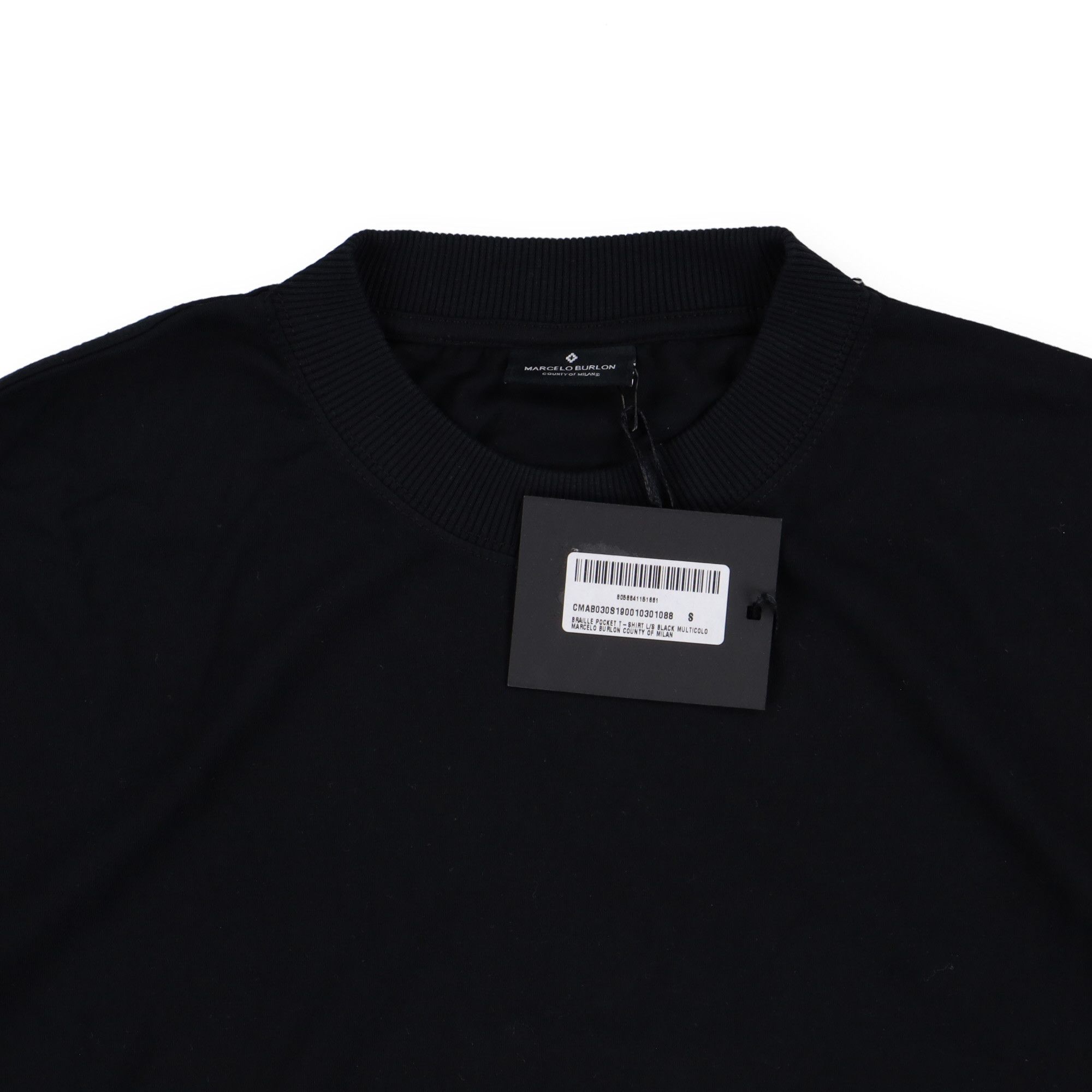 Marcelo Burlon Black Front Pocket Oversized Long Sleeve T-Shirt Size US S / EU 44-46 / 1 - 6 Thumbnail