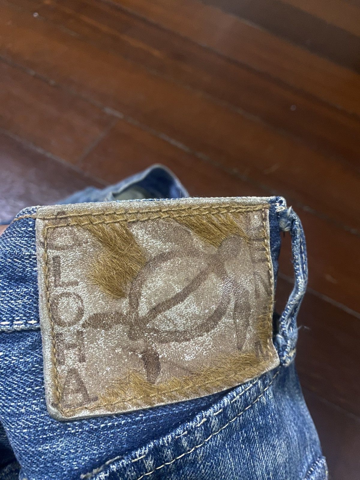 Sugar Cane Rare Sugar Cane Aloha distressed rework Selvedge Denim Size US 31 - 21 Thumbnail