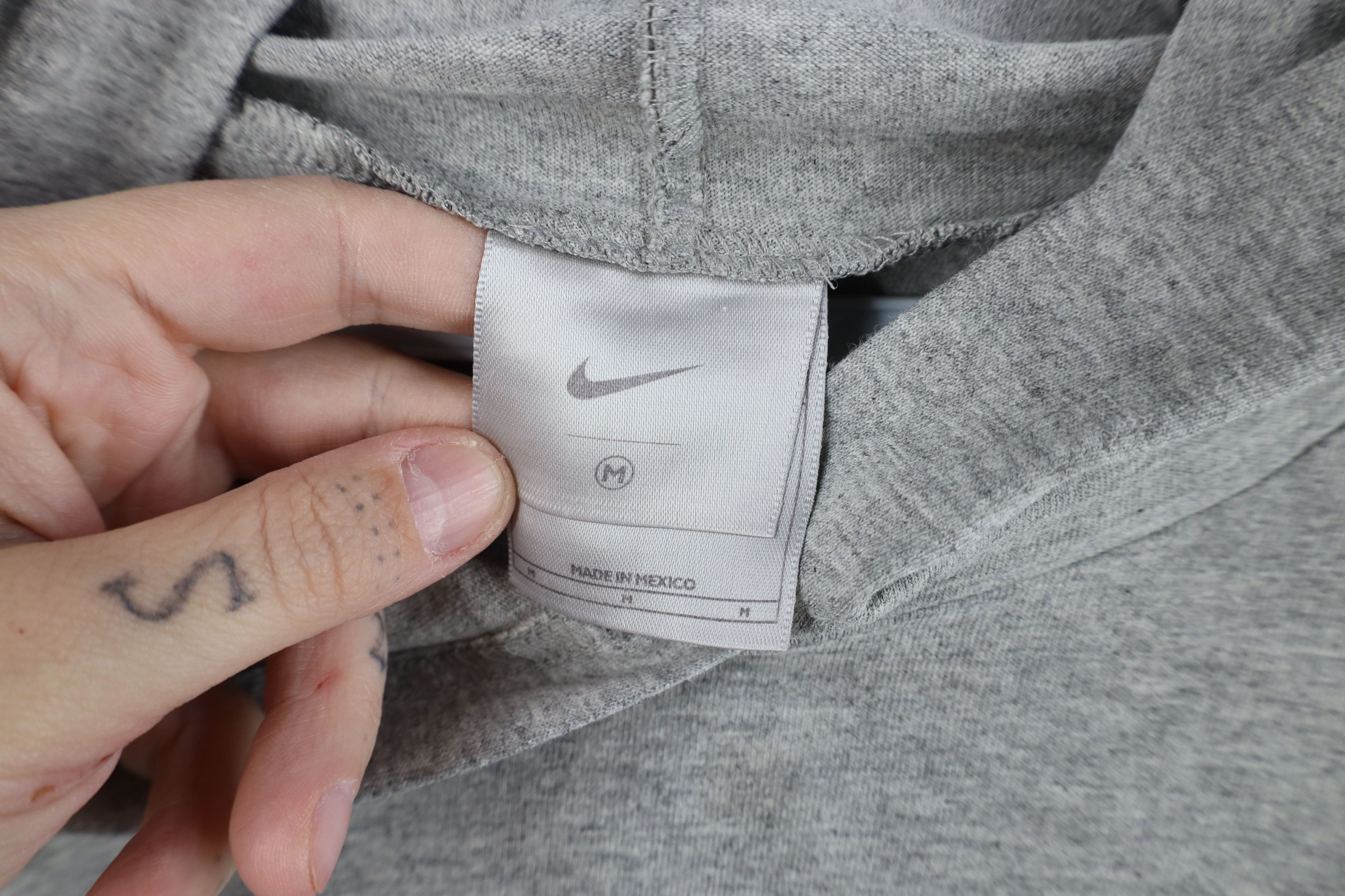 Nike × Vintage Vintage 90s Y2K Nike Scott Mini Swoosh Lightweight Hoodie Size US M / EU 48-50 / 2 - 10 Thumbnail
