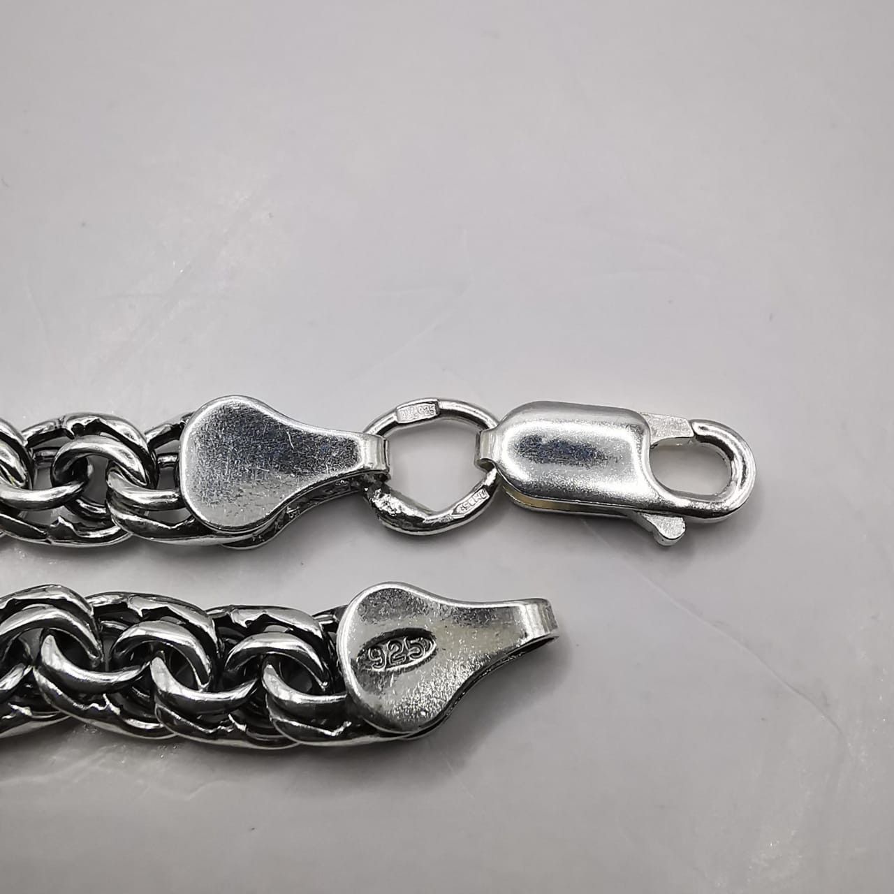Sterling Silver Vintage Chain Necklece,925 Sterling Silver,Signed , 26,11g Size ONE SIZE - 7 Thumbnail
