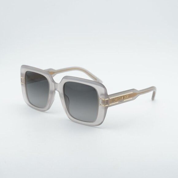 Dior Dior DIORSIGNATURE S11I 78A1 Sunglasses Beige Square Frame Size ONE SIZE - 1 Thumbnail