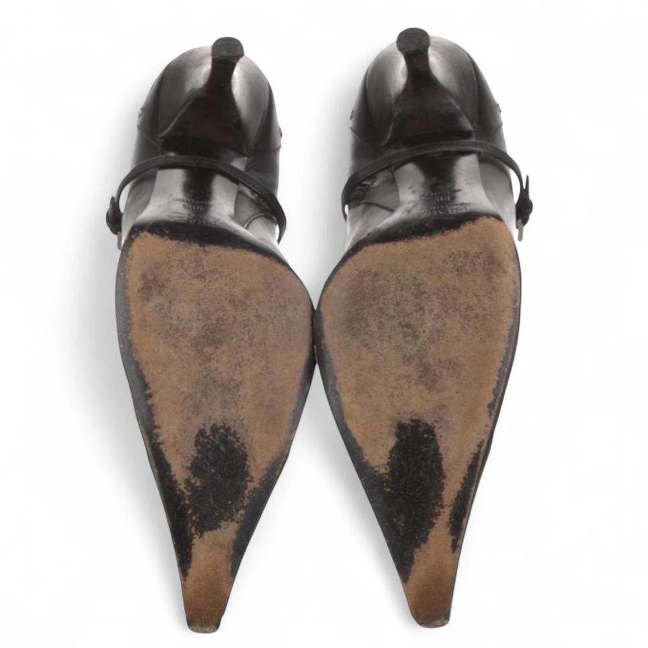 Prada PRADA Vintage Black leather ankle boots with silver hardware Size US 10.5 / IT 40.5 - 3 Thumbnail