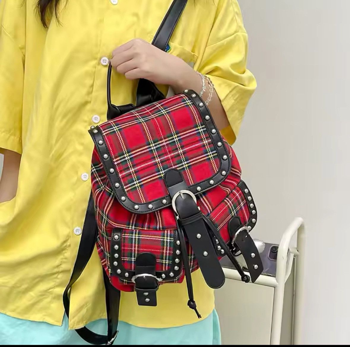 Japanese Brand Backpacks HarajukuTrend Aesthetic Preppy University Back Size ONE SIZE - 4 Thumbnail