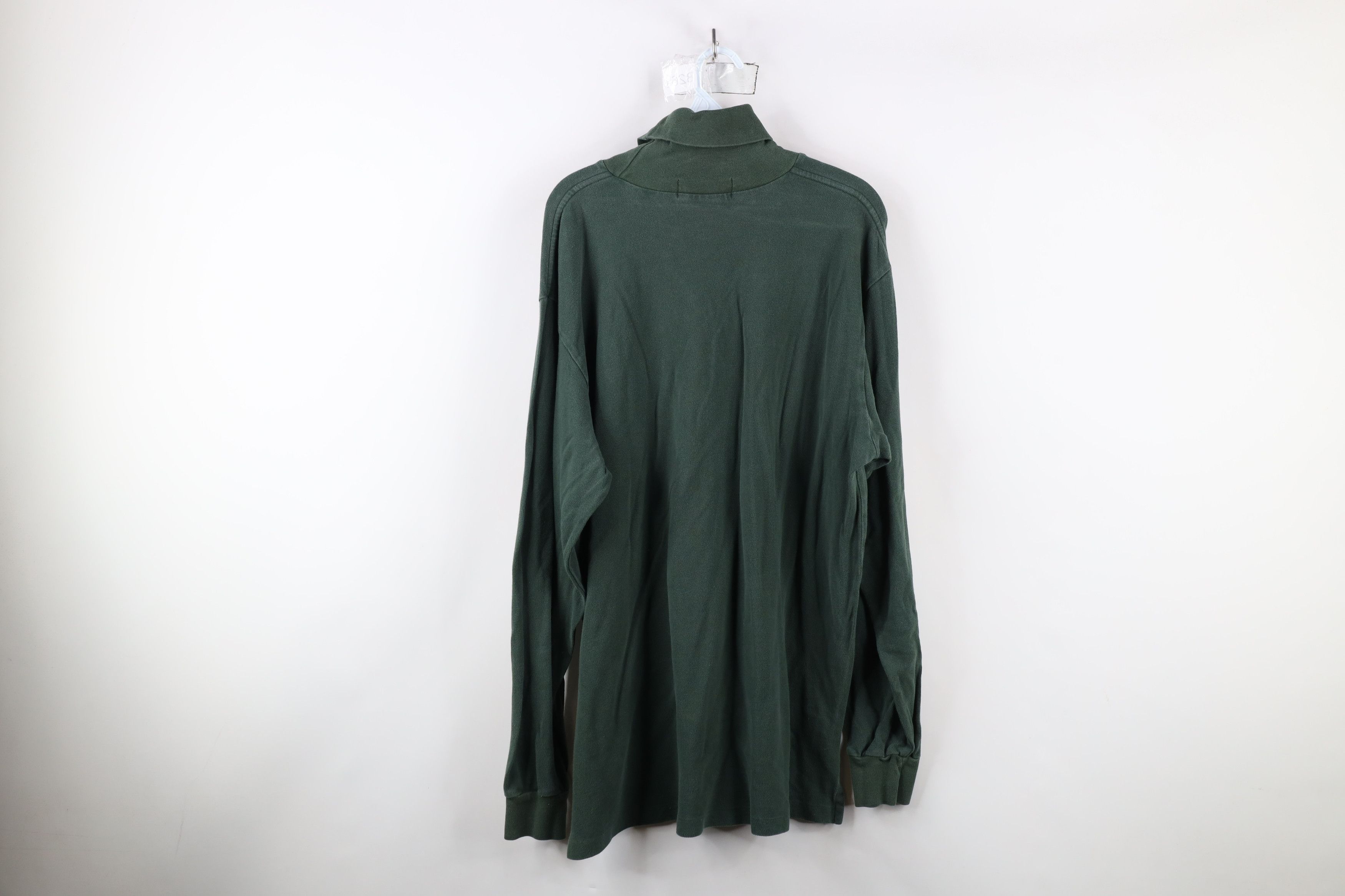 Ralph Lauren × Vintage Vintage 90s Ralph Lauren Cotton Turtleneck T-Shirt Green Size US XL / EU 56 / 4 - 11 Thumbnail