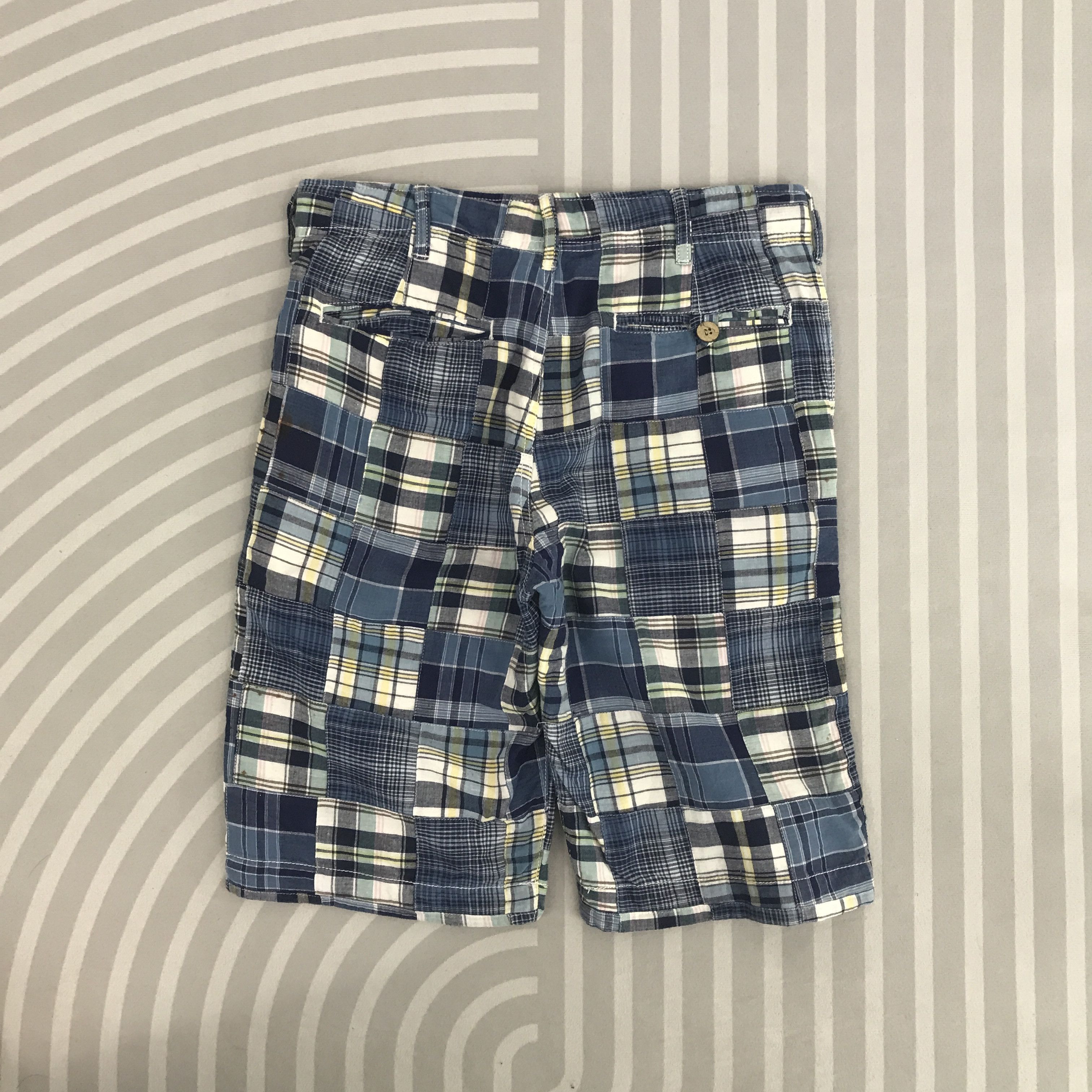Designer × Japanese Brand × Vintage Vintage Back Number japan patchwork Shorts Size US 30 / EU 46 - 3 Thumbnail